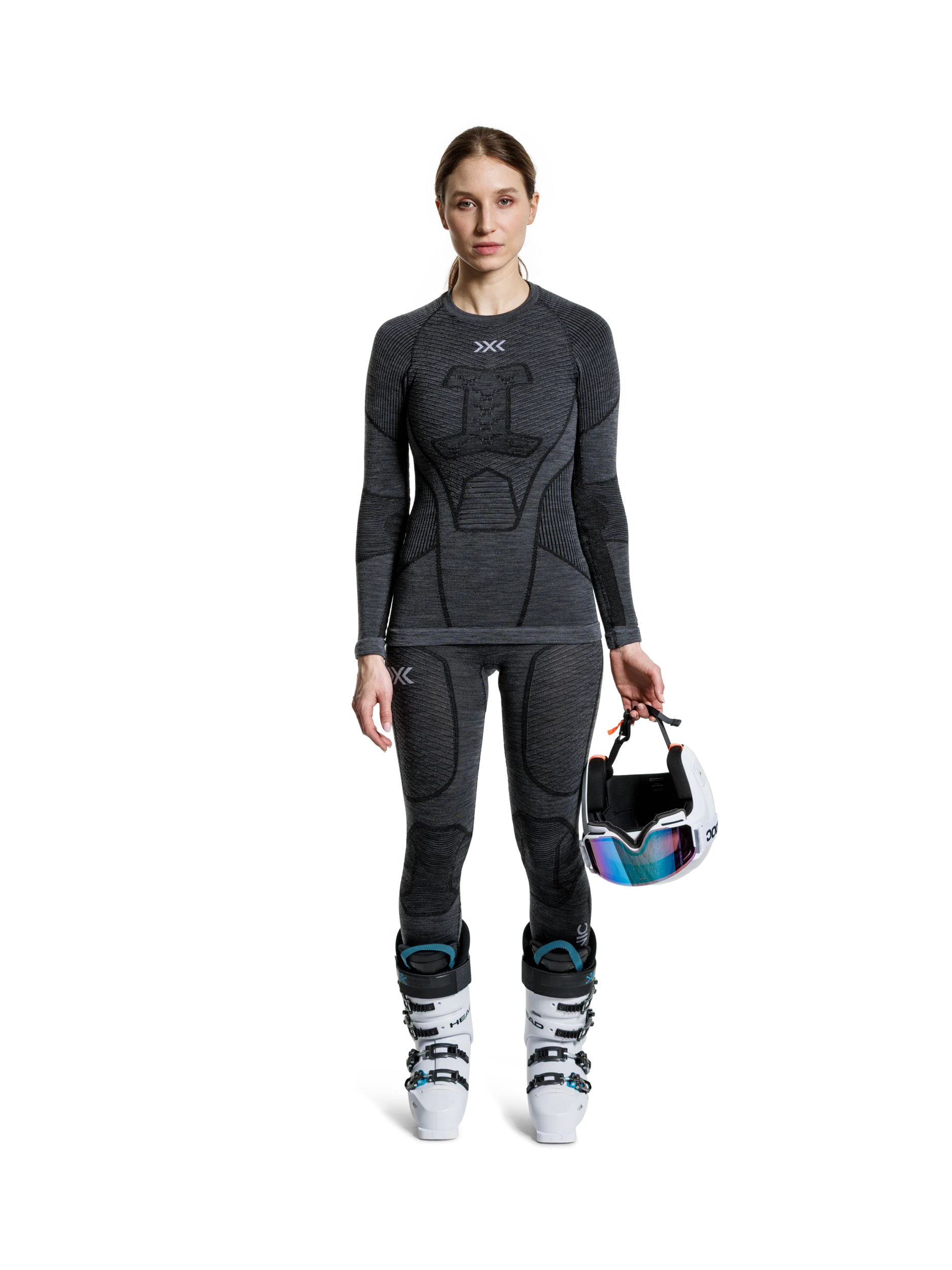 X-BIONIC SYMBIO MERINO PANTS WMN - Rhino Grey - Pants - 17 of 27