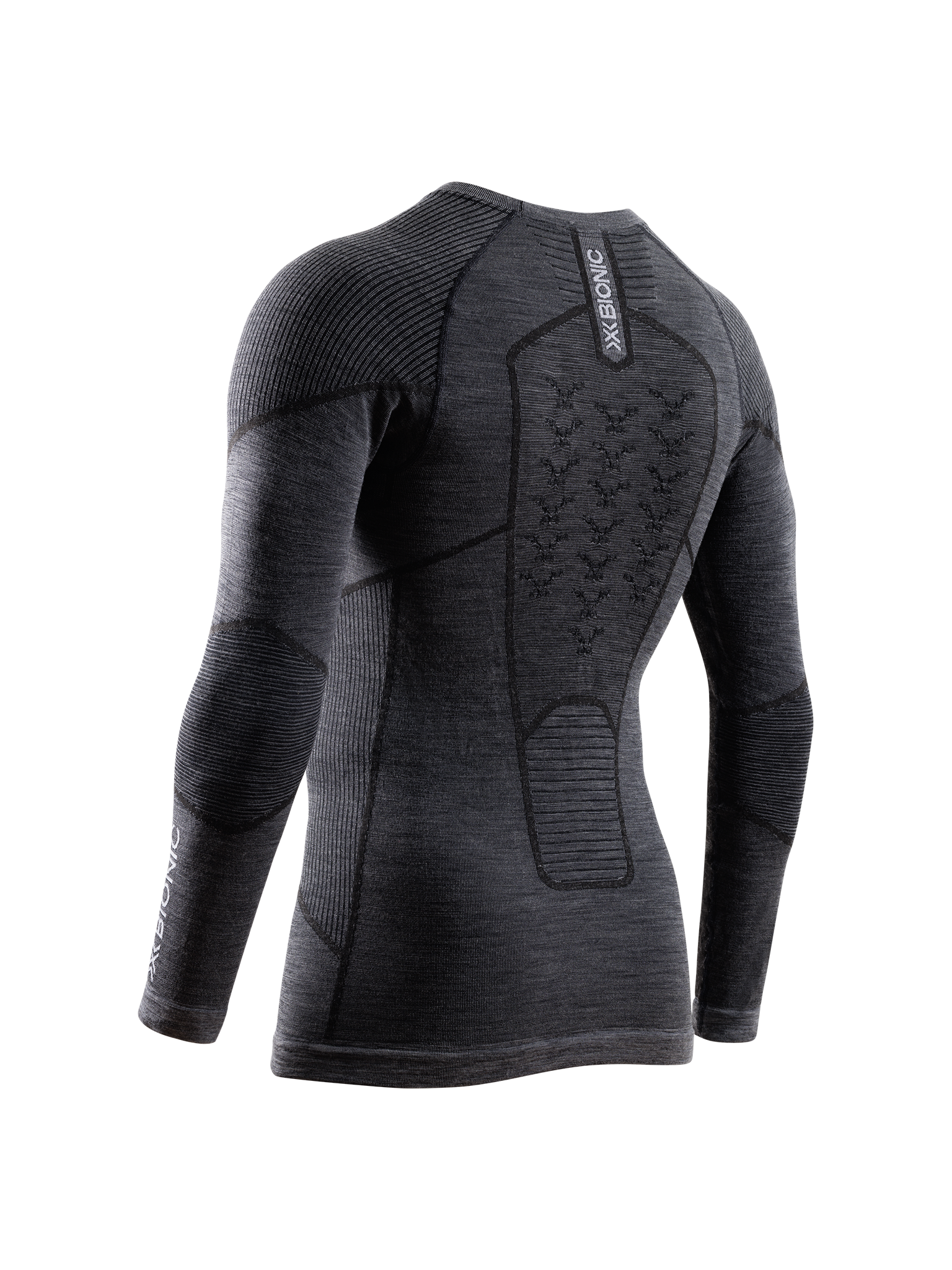 X-BIONIC SYMBIO MERINO SHIRT LS MEN - Rhino Grey - Longsleeves - 2 of 18