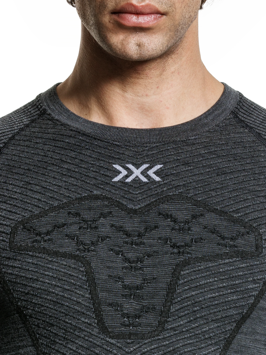 X-BIONIC SYMBIO MERINO SHIRT LS MEN - Rhino Grey - Longsleeves - 4 of 18