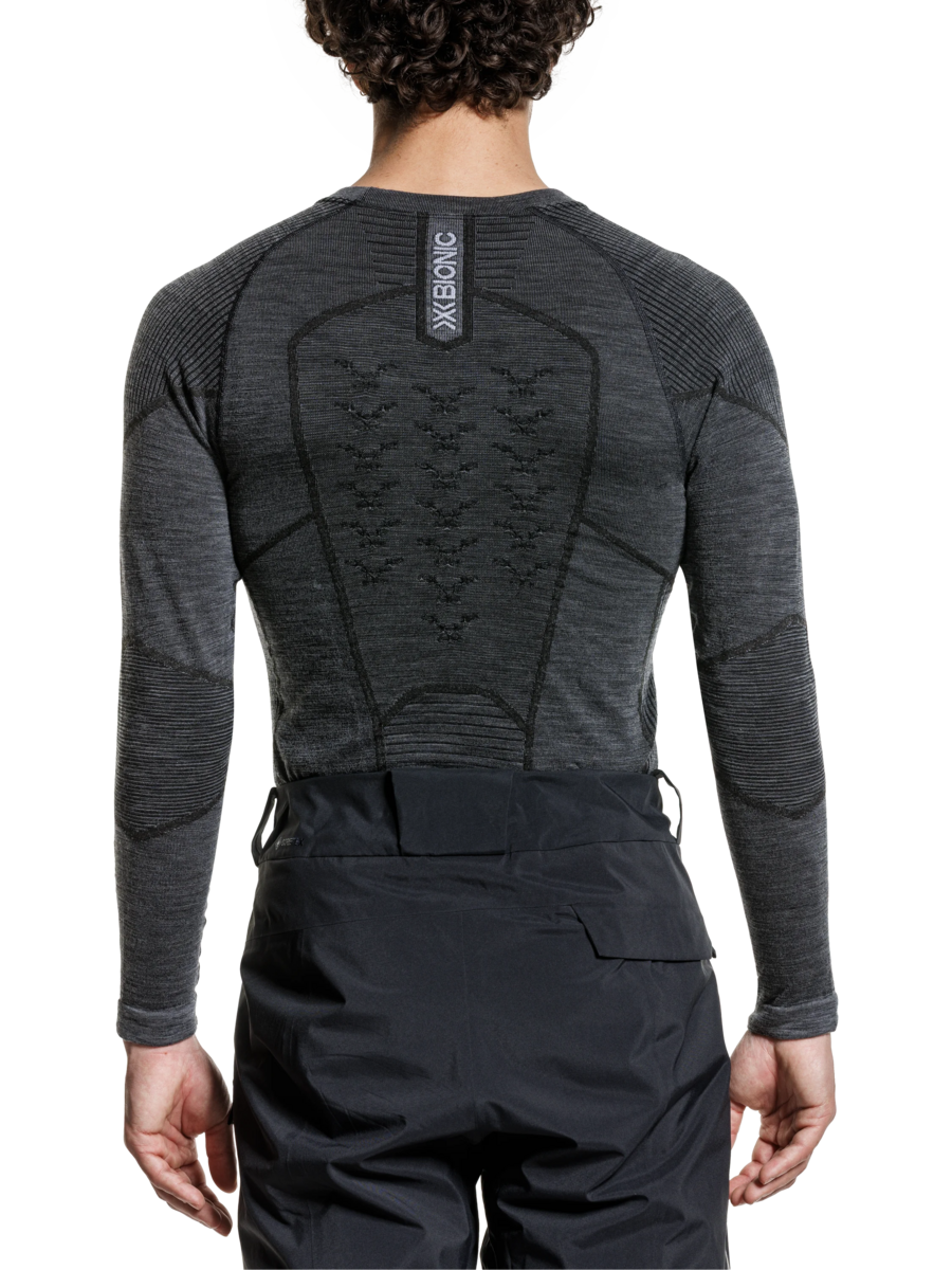 X-BIONIC SYMBIO MERINO SHIRT LS MEN - Rhino Grey - Longsleeves - 5 of 18