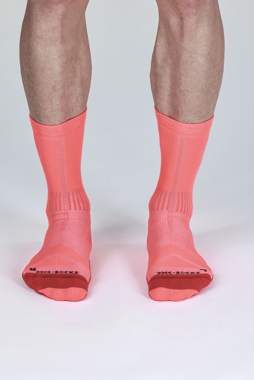 X-SOCKS GRAVEL DISCOVER CREW - Sunset Orange - Crew - 5 of 7