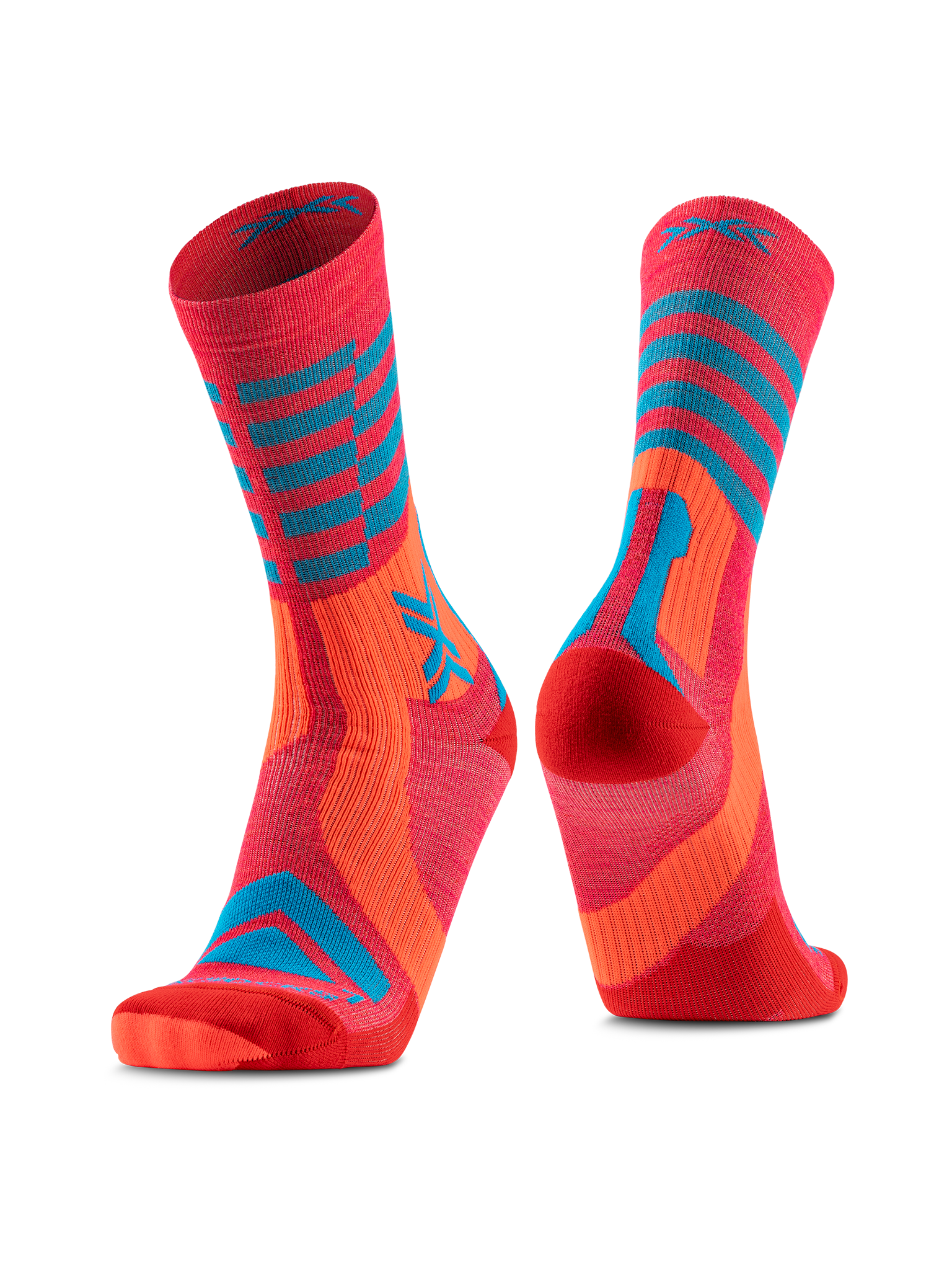 X-SOCKS GRAVEL PERFORM MERINO CREW - Sunset Twyce Blue - Crew - 2 of 10