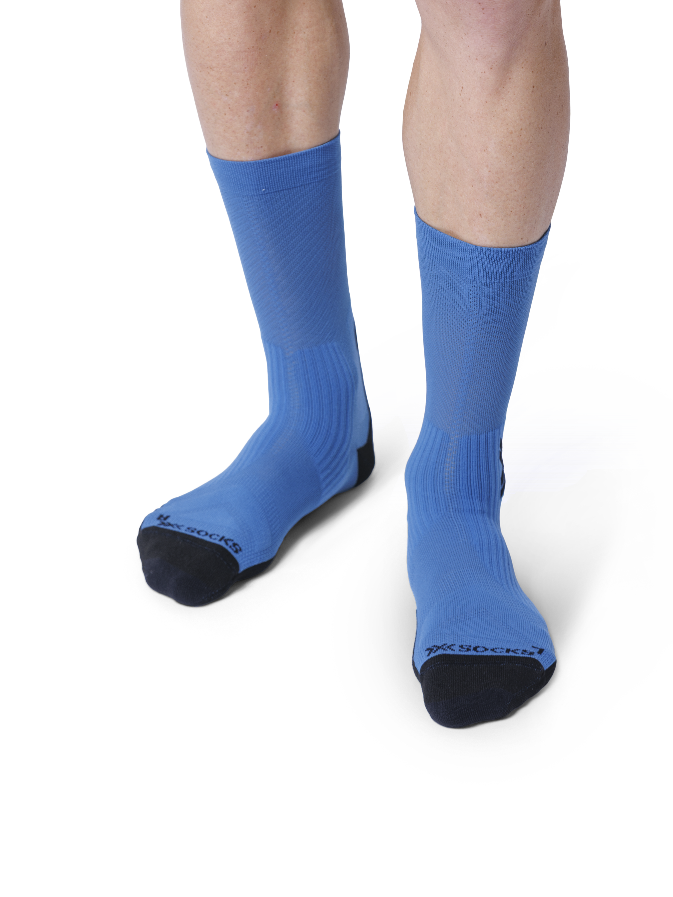 X-SOCKS BIKE PERFORM CREW - Mineral Blue X Black - Crew - 2 of 14