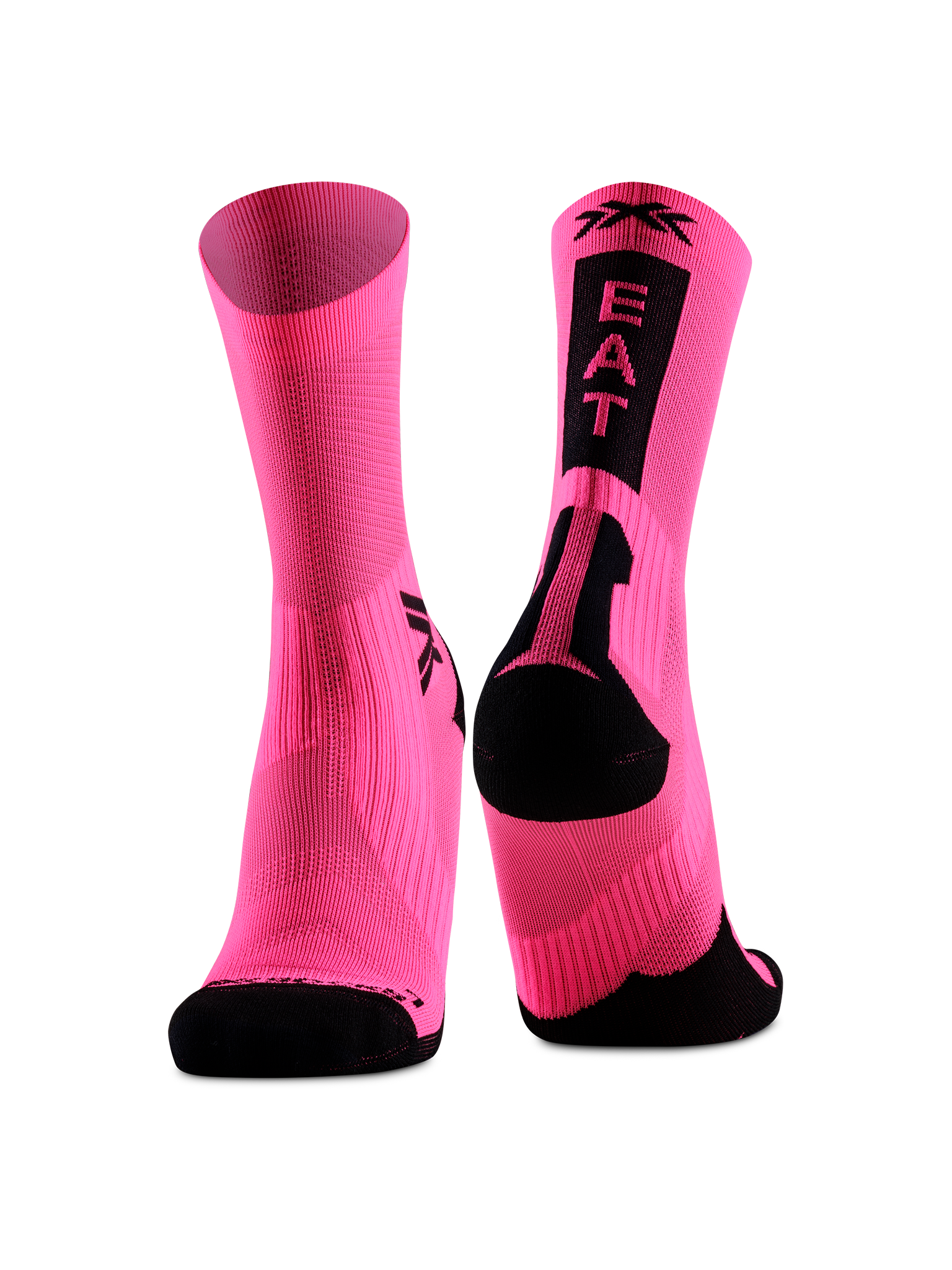 X-SOCKS BIKE PERFORM CREW - Fluo Pink X Black - Crew - 7 of 14