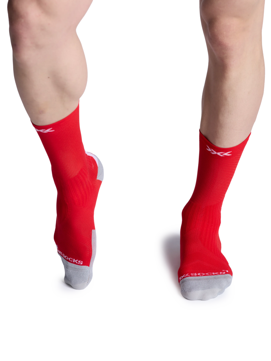 X-SOCKS BIKE PERFORM CREW - Rocket Red - Crew - 15 of 28