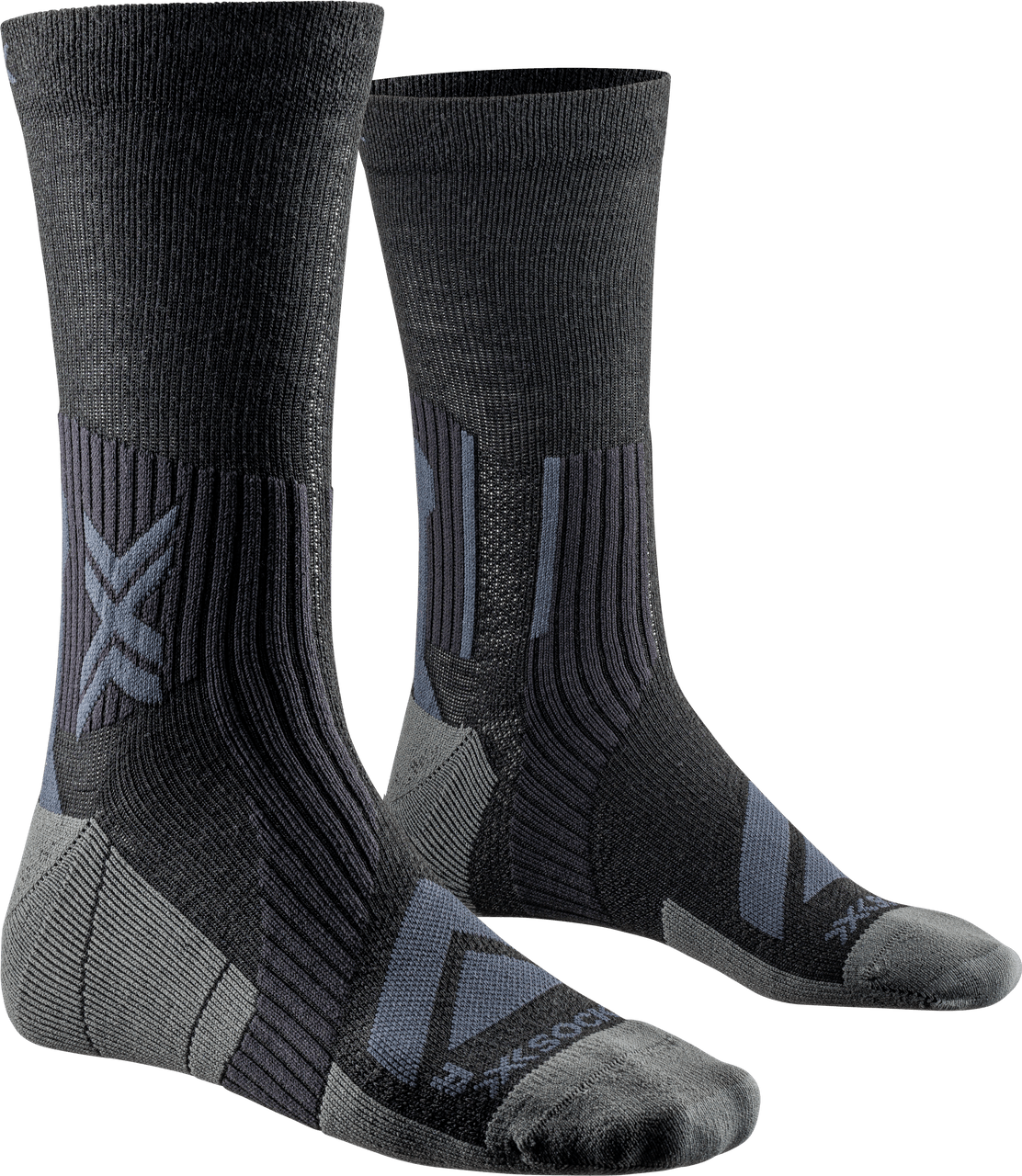 X-SOCKS BIKE EXPERT MERINO CREW - Black Charcoal - Crew - 2 of 5