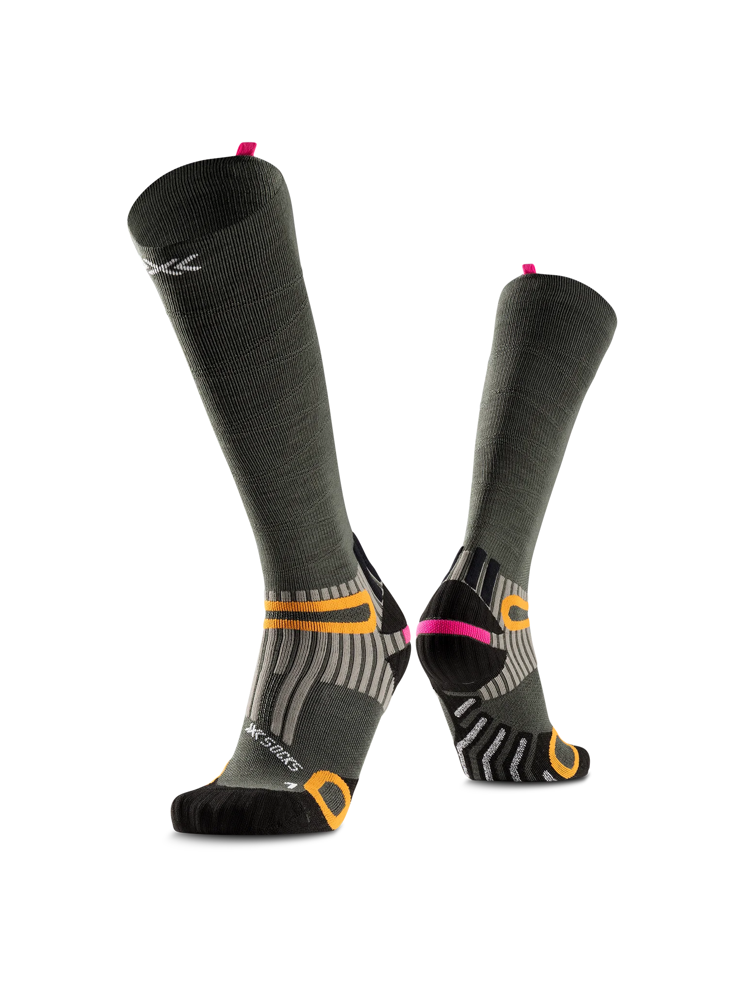 X-SOCKS HIKE ANATOMIX MERINO OTC - Heather Olive - Over The Calf - 5 of 12
