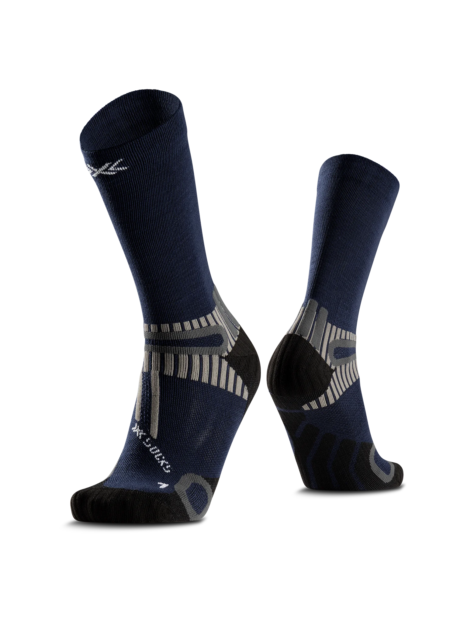 X-SOCKS HIKE PERFORM MERINO CREW - Heather Marine - Crew - 1 of 12