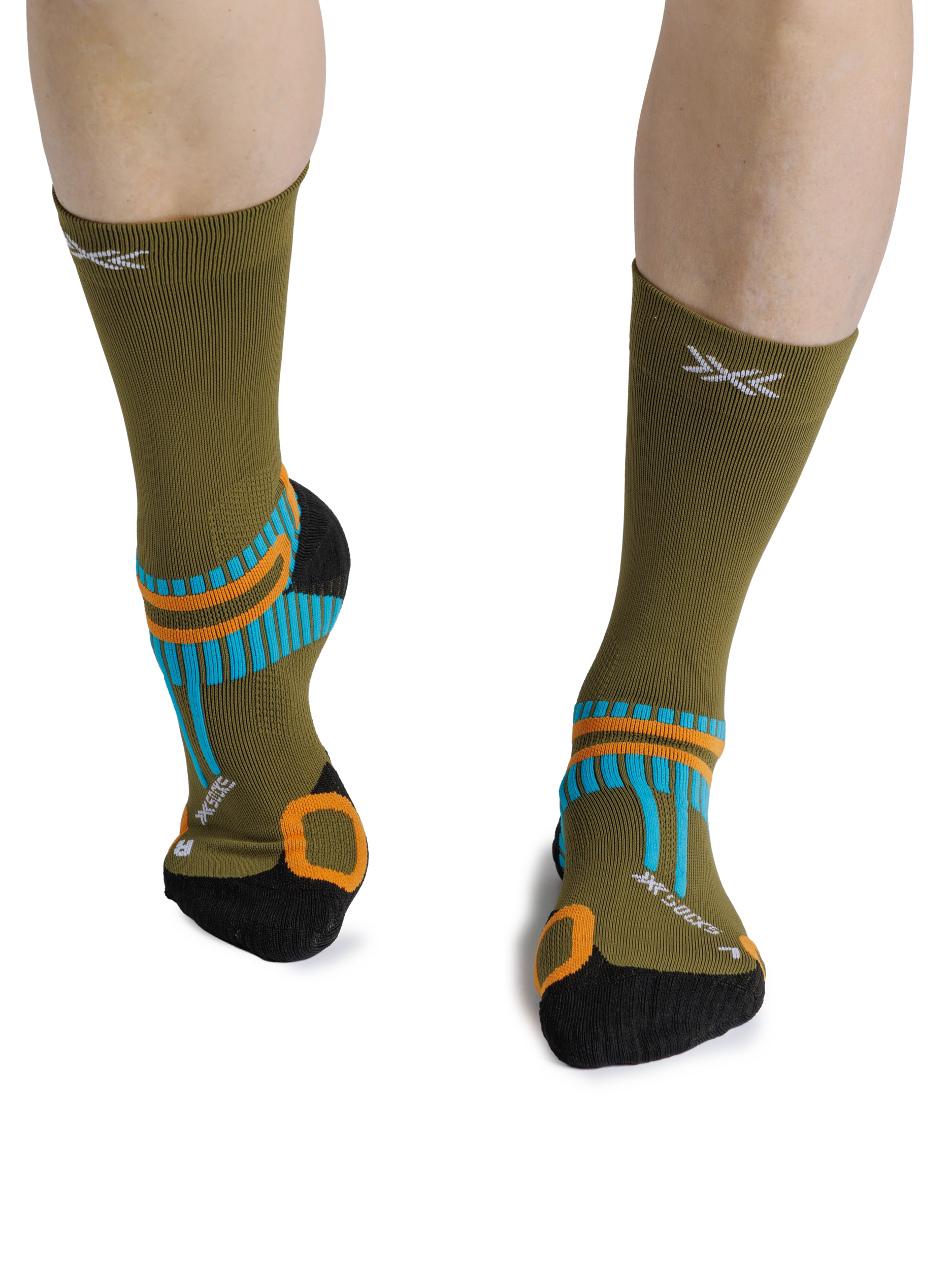 X-SOCKS HIKE PERFORM CREW - Olive - Crew - 15 of 16