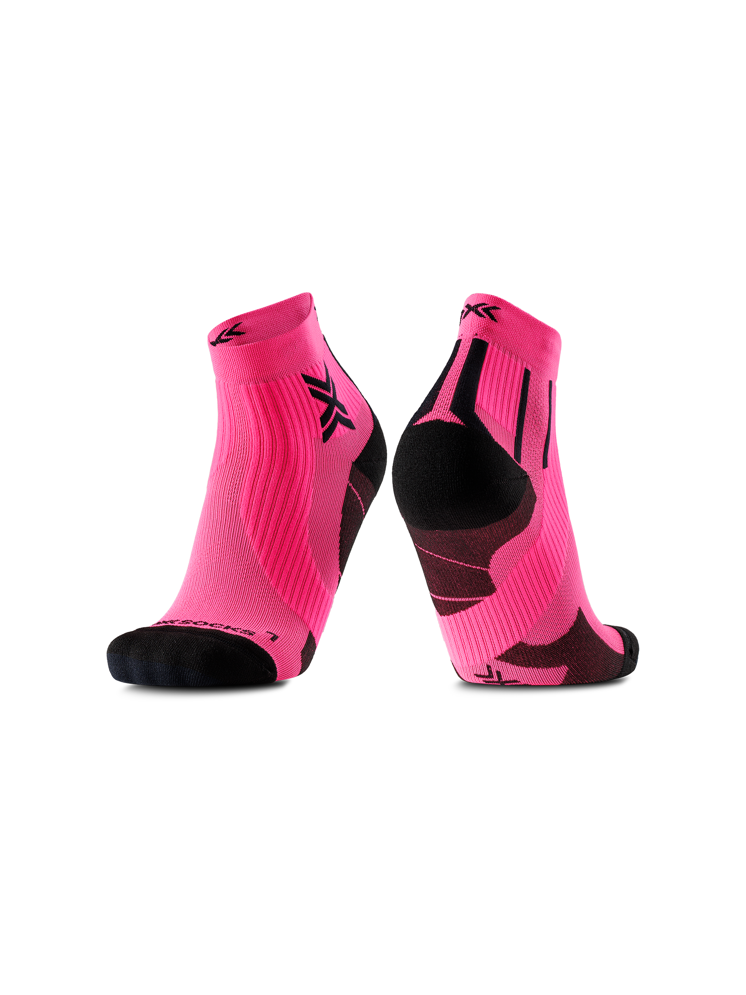 X-SOCKS RUN PERFORM ANKLE - Fluo Pink X Black - Ankle - 16 of 20