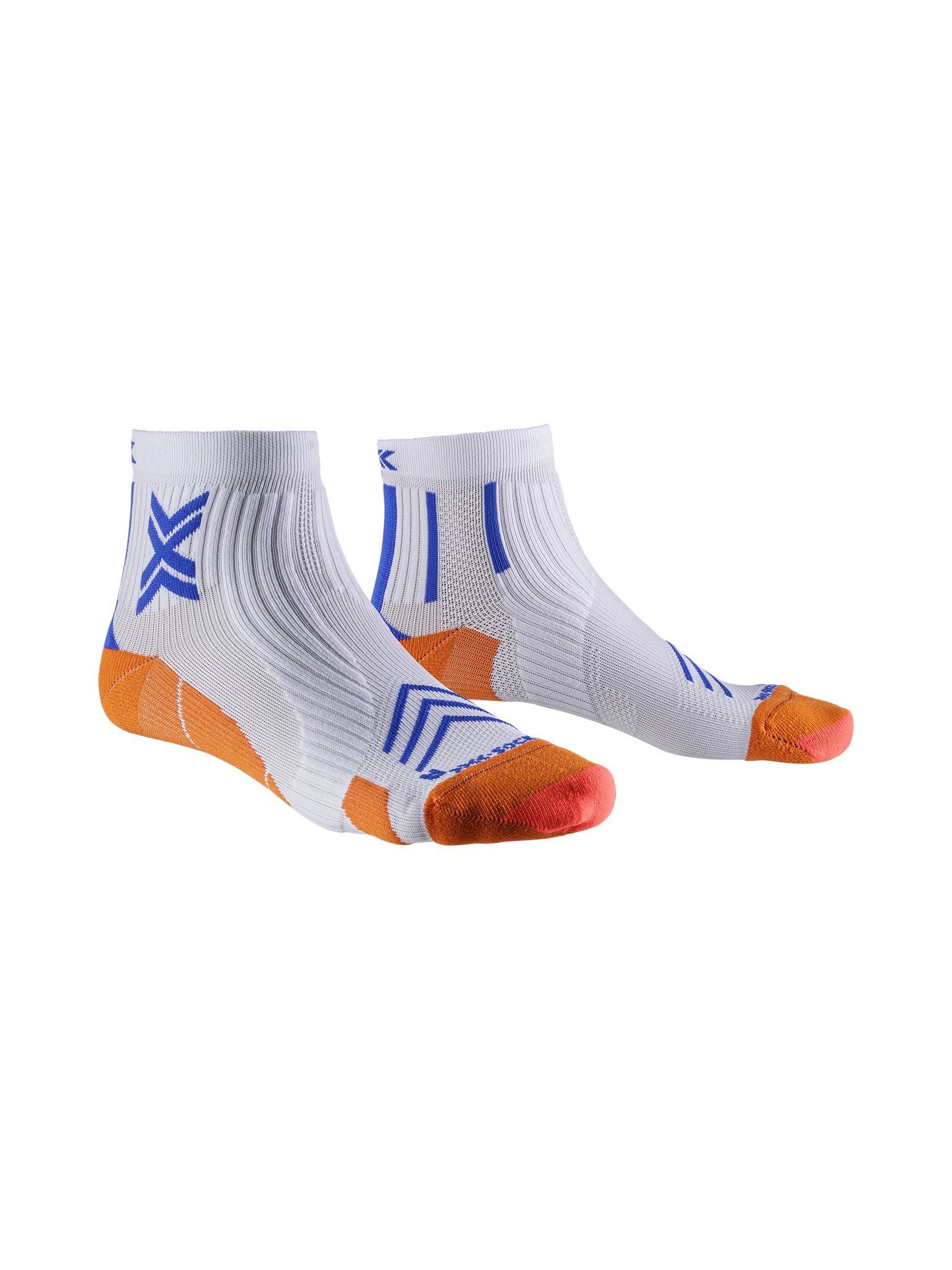 X-SOCKS RUN EXPERT ANKLE - White Orange Twyce Blue - Ankle - 2 of 9