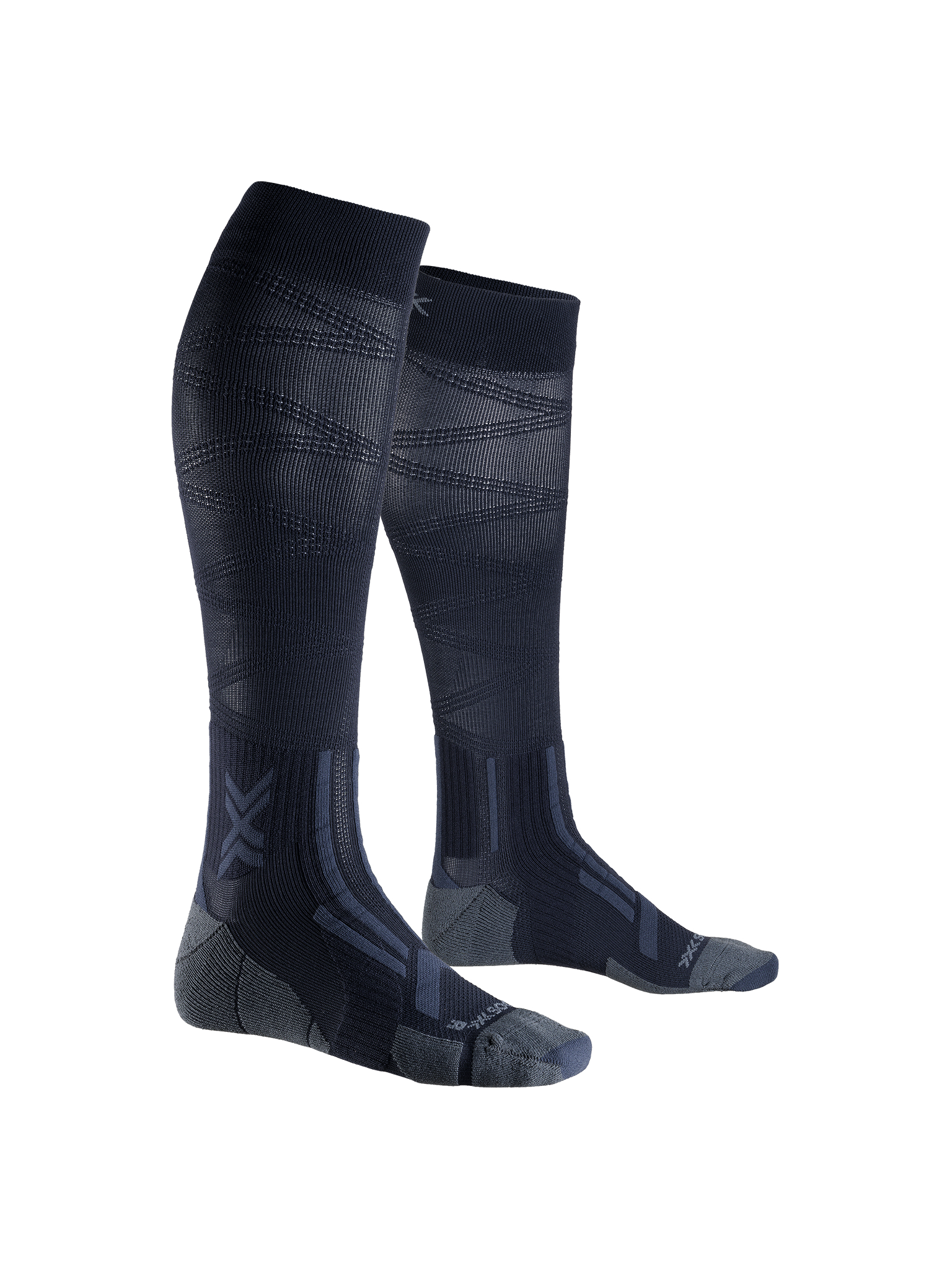 X-SOCKS TRAILRUN PERFORM HELIX OTC - Black Charcoal - Over The Calf - 1 of 1