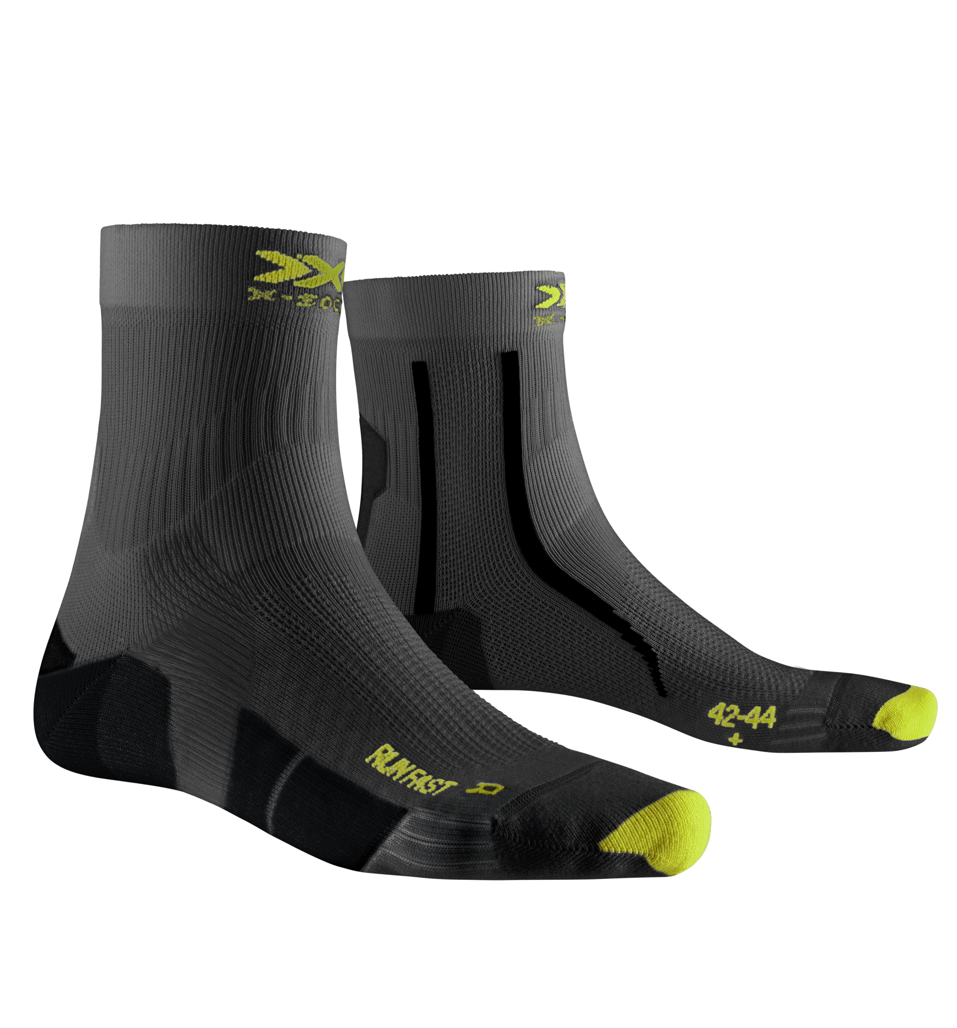 X-SOCKS RUN FAST 4.0 - Arctic White Trick Orange - Crew - 4 of 6