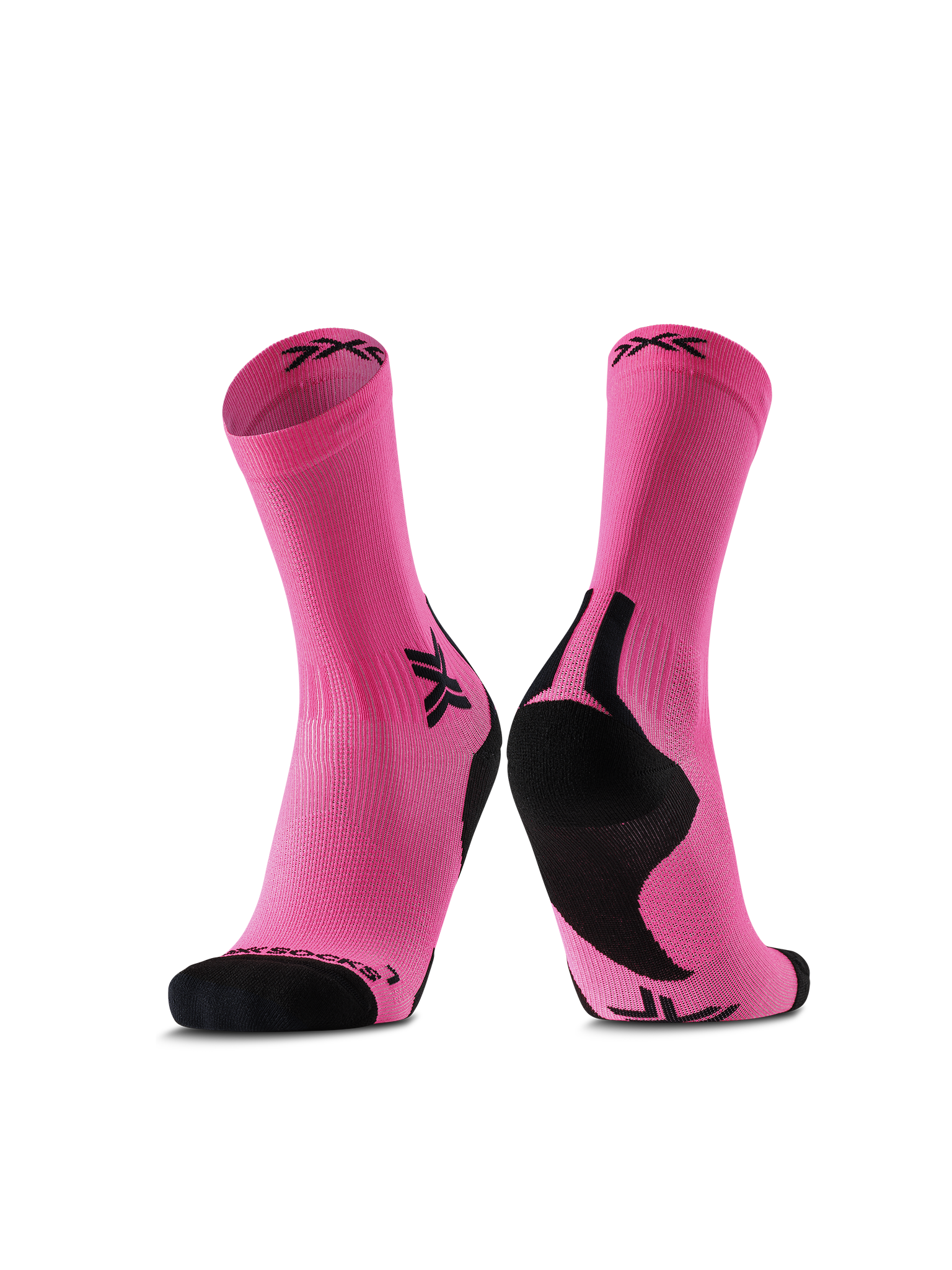 X-SOCKS RUN DISCOVER CREW - Fluo Pink X Black - Crew - 25 of 28