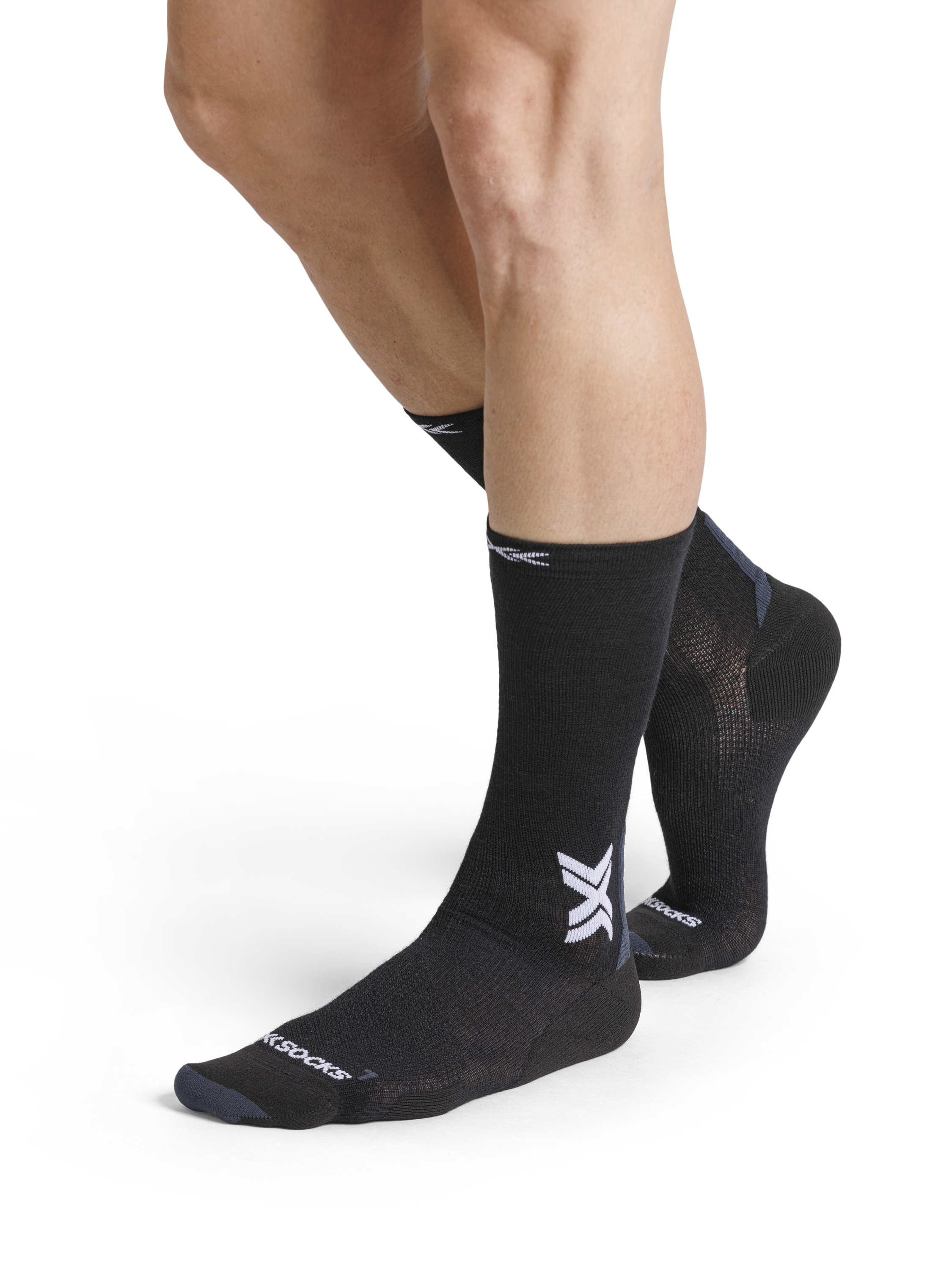 X-SOCKS RUN DISCOVER MERINO CREW - X Black Light Grey - Crew - 3 of 7