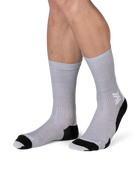 X-SOCKS RUN DISCOVER MERINO CREW - Seal Grey Light Sand - Crew - 6 of 7
