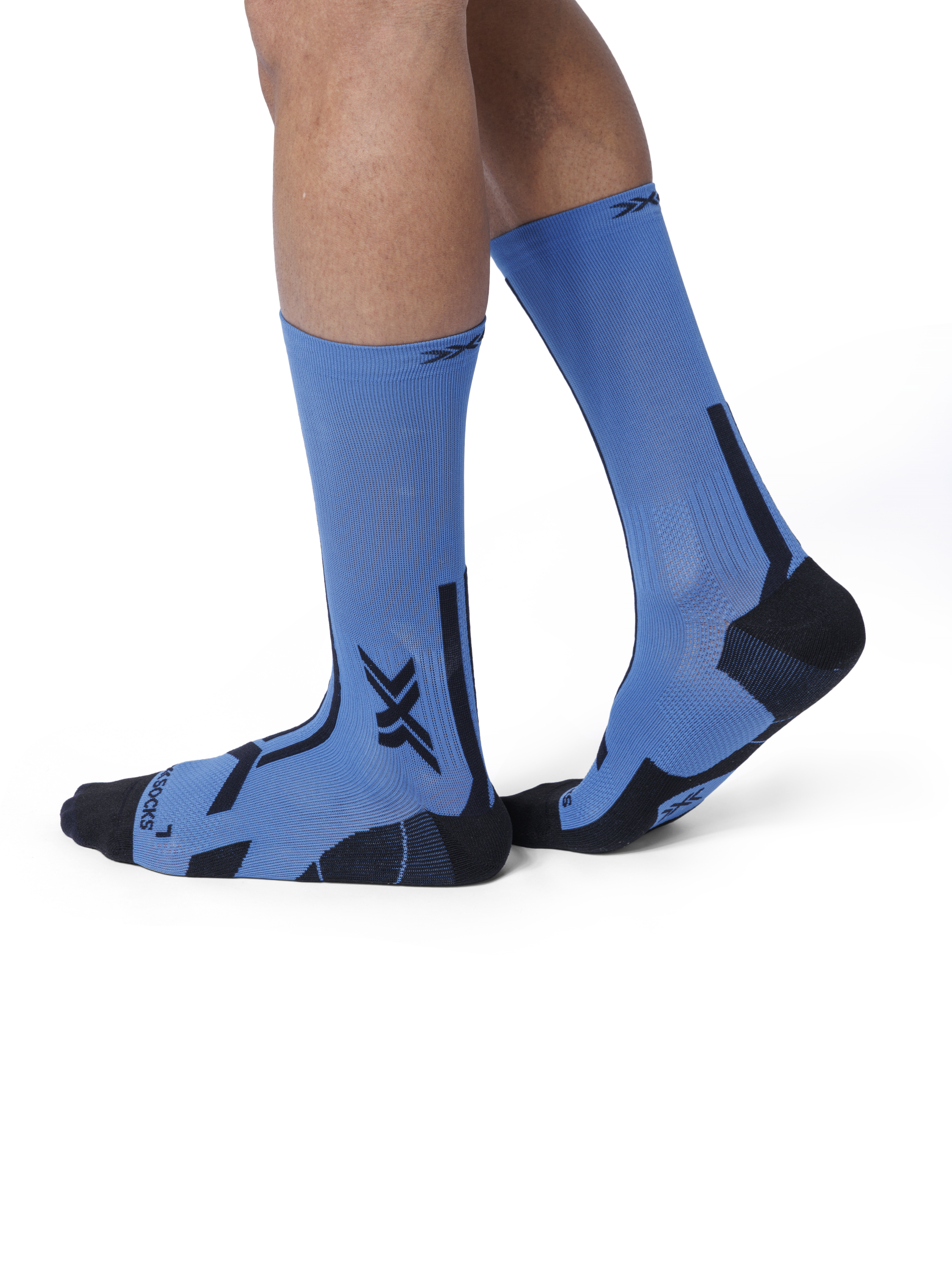 X-SOCKS TRAILRUN DISCOVER CREW - Mineral Blue X Black - Crew - 12 of 14