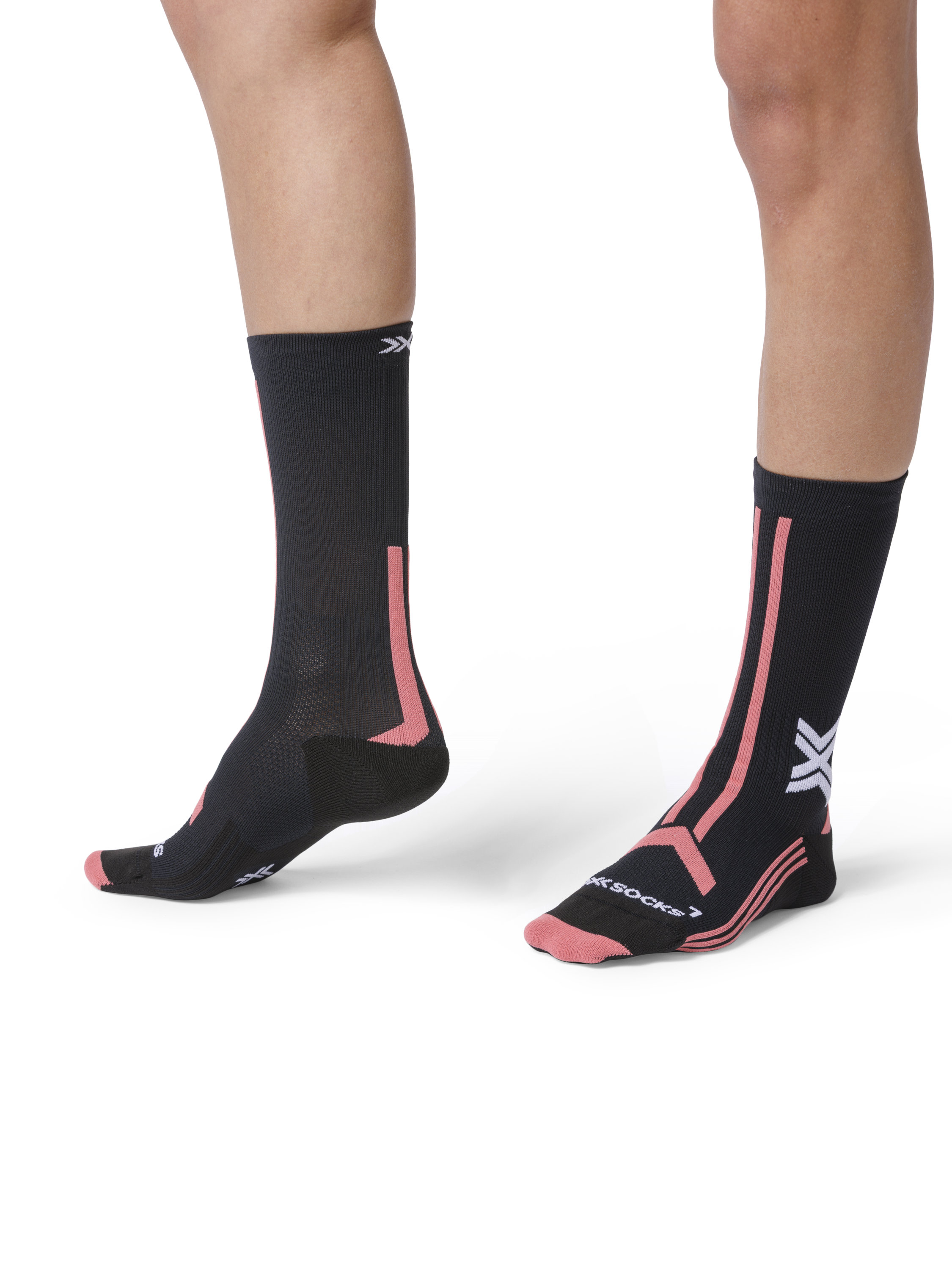X-SOCKS TRAILRUN DISCOVER CREW WMN - X Black Dusty Rose - Crew - 5 of 5