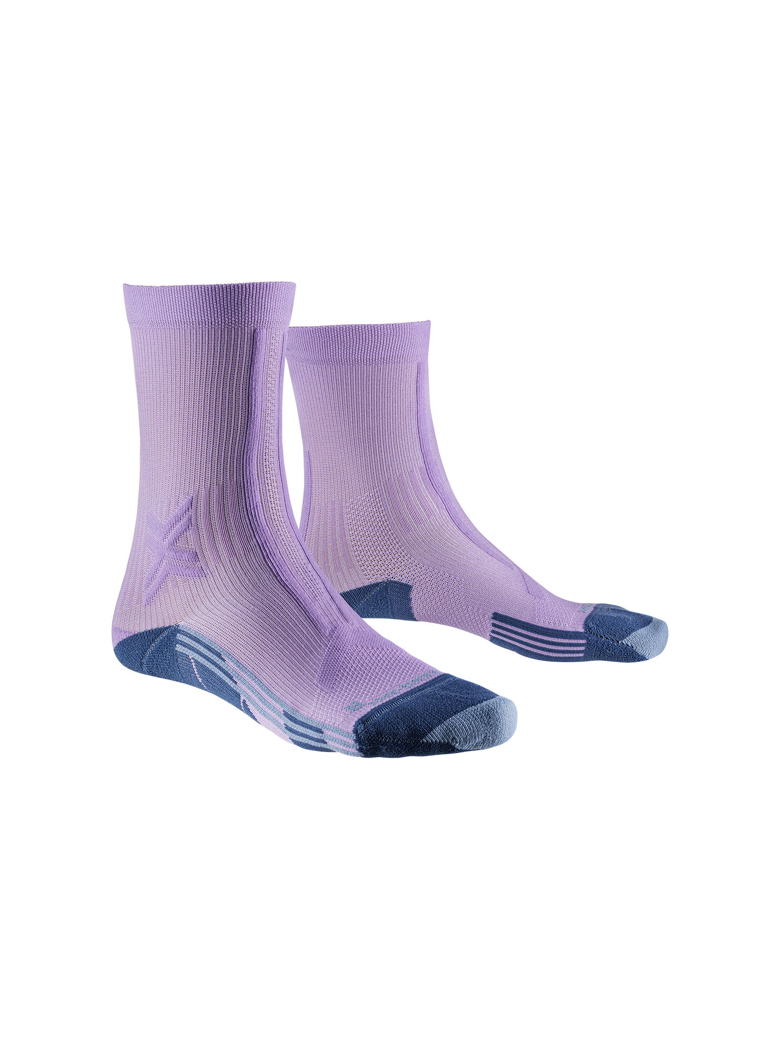 X-SOCKS TRAILRUN DISCOVER CREW WMN - Orchid Sunset Blue - Crew - 1 of 5