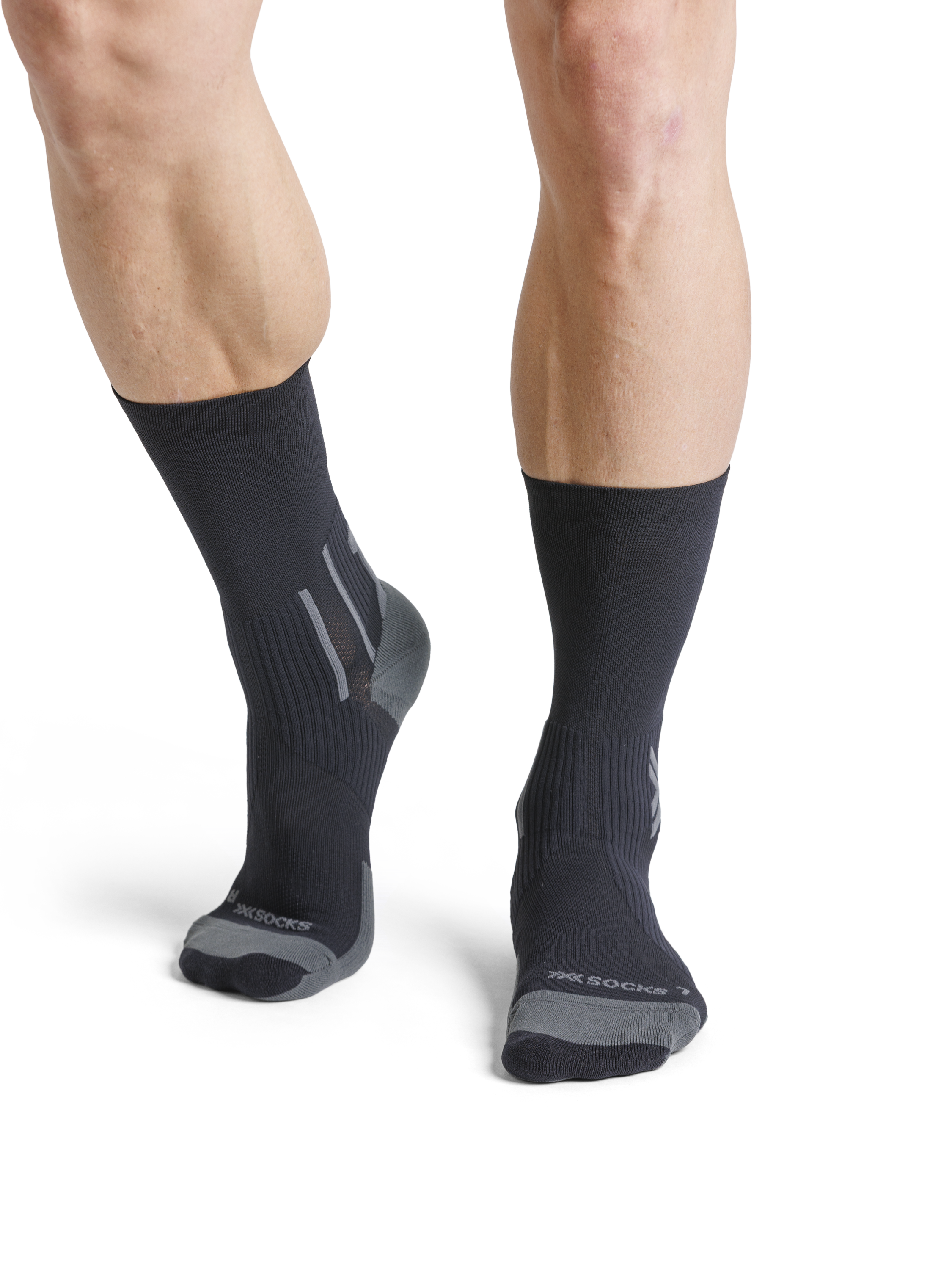 X-SOCKS RUN PERFORM CREW - Black Charcoal - Crew - 6 of 22