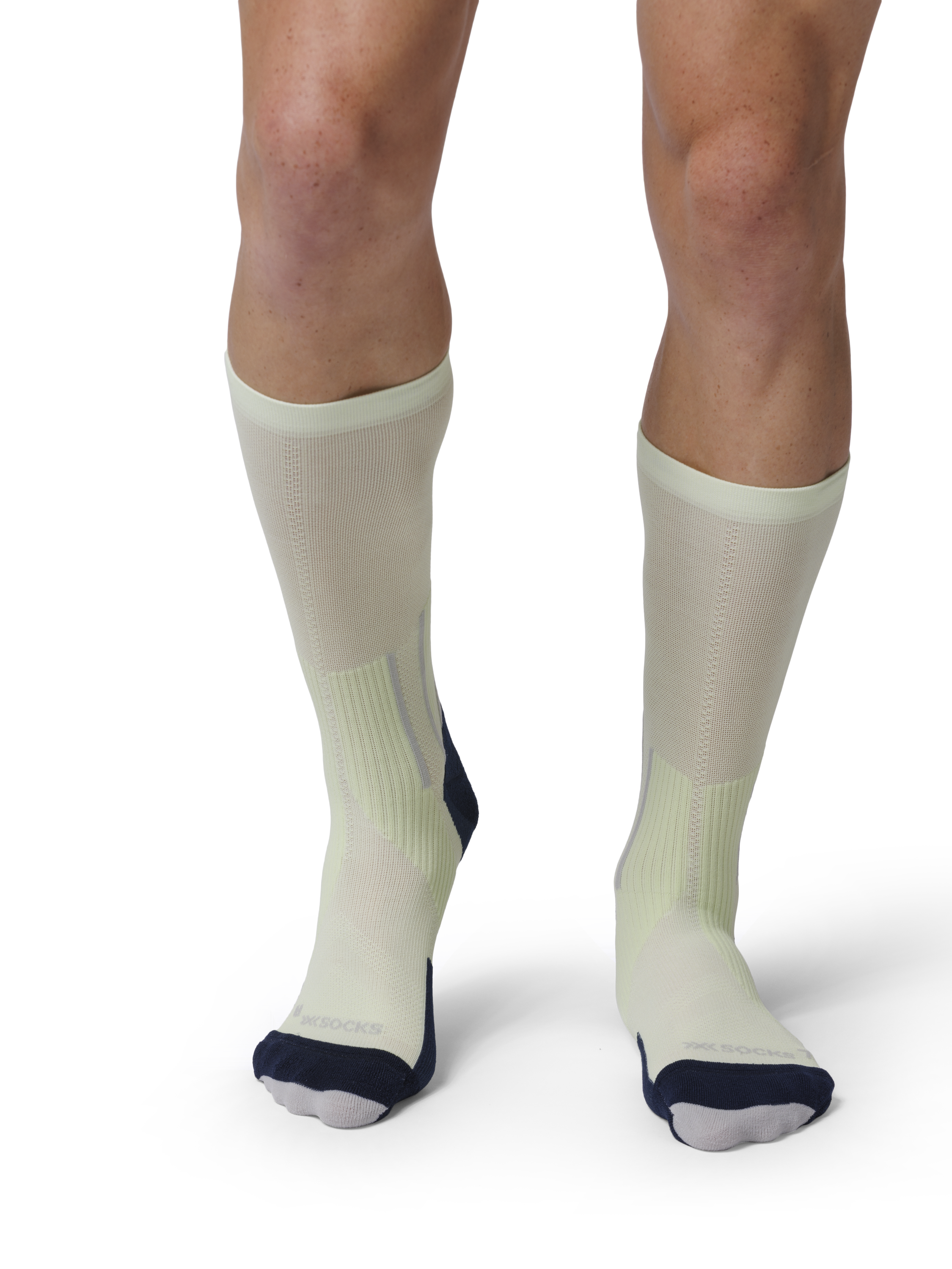 X-SOCKS RUN PERFORM CREW - Neolime X Black - Crew - 16 of 22