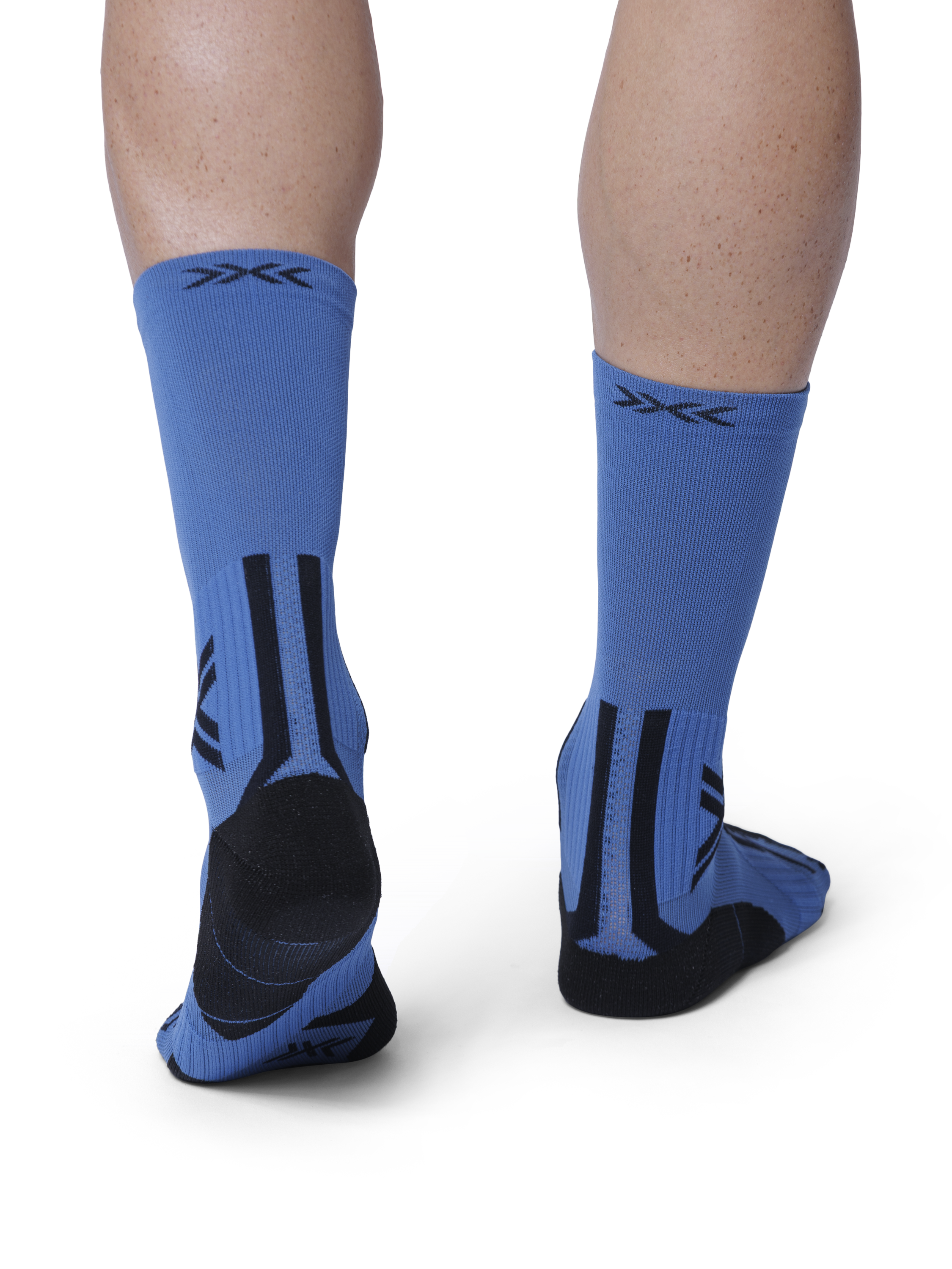 X-SOCKS TRAILRUN PERFORM CREW - Mineral Blue X Black - Crew - 11 of 15