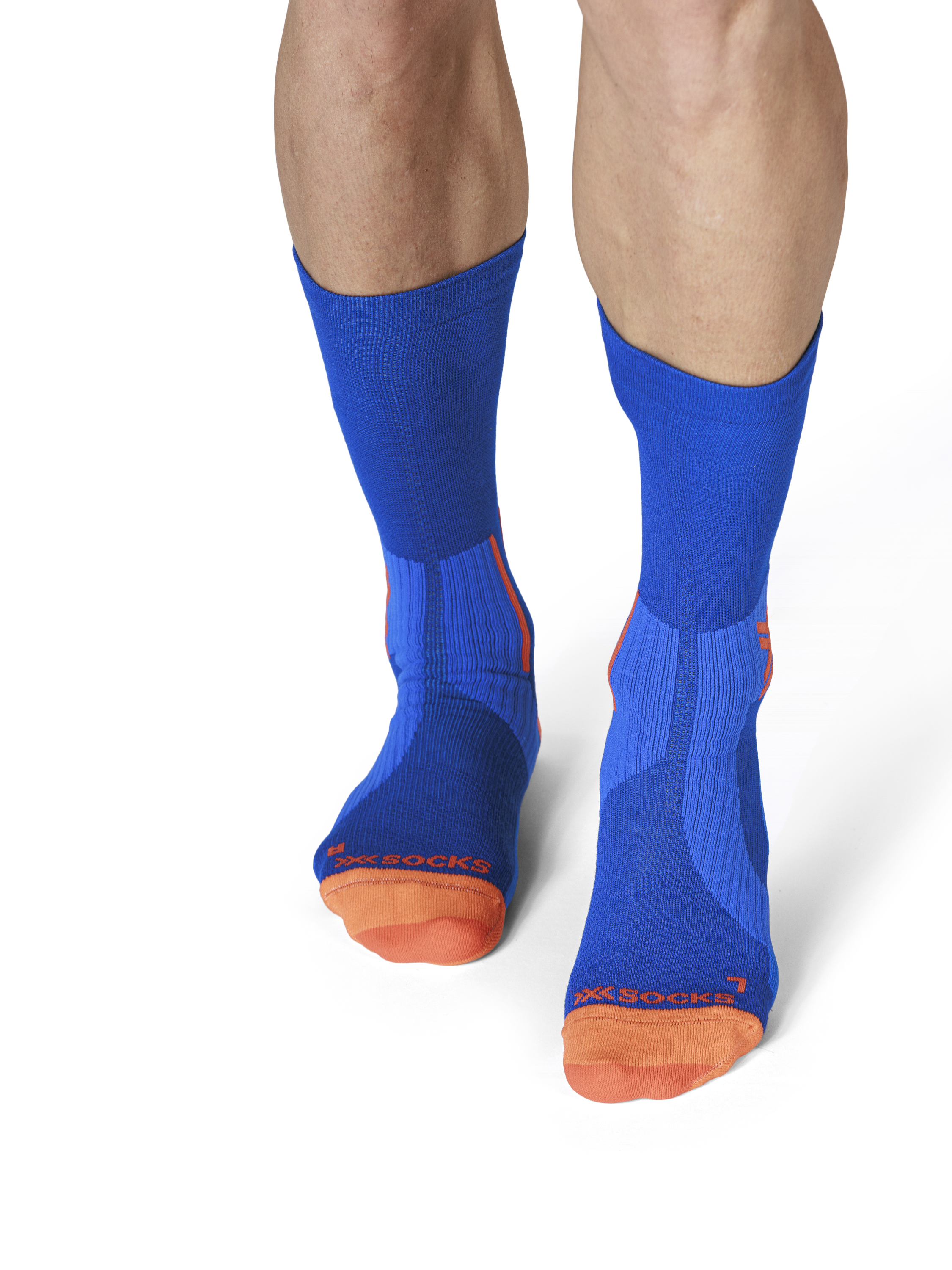 X-SOCKS RUN PERFORM WARM CREW - Twyce Blue Orange - Crew - 3 of 9
