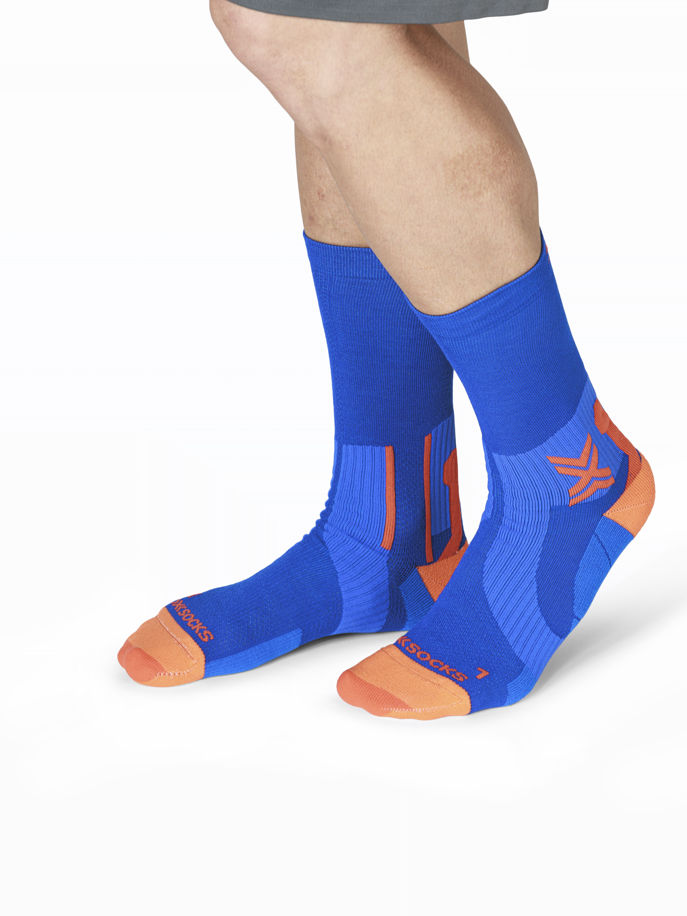 X-SOCKS RUN PERFORM WARM CREW - Twyce Blue Orange - Crew - 4 of 9