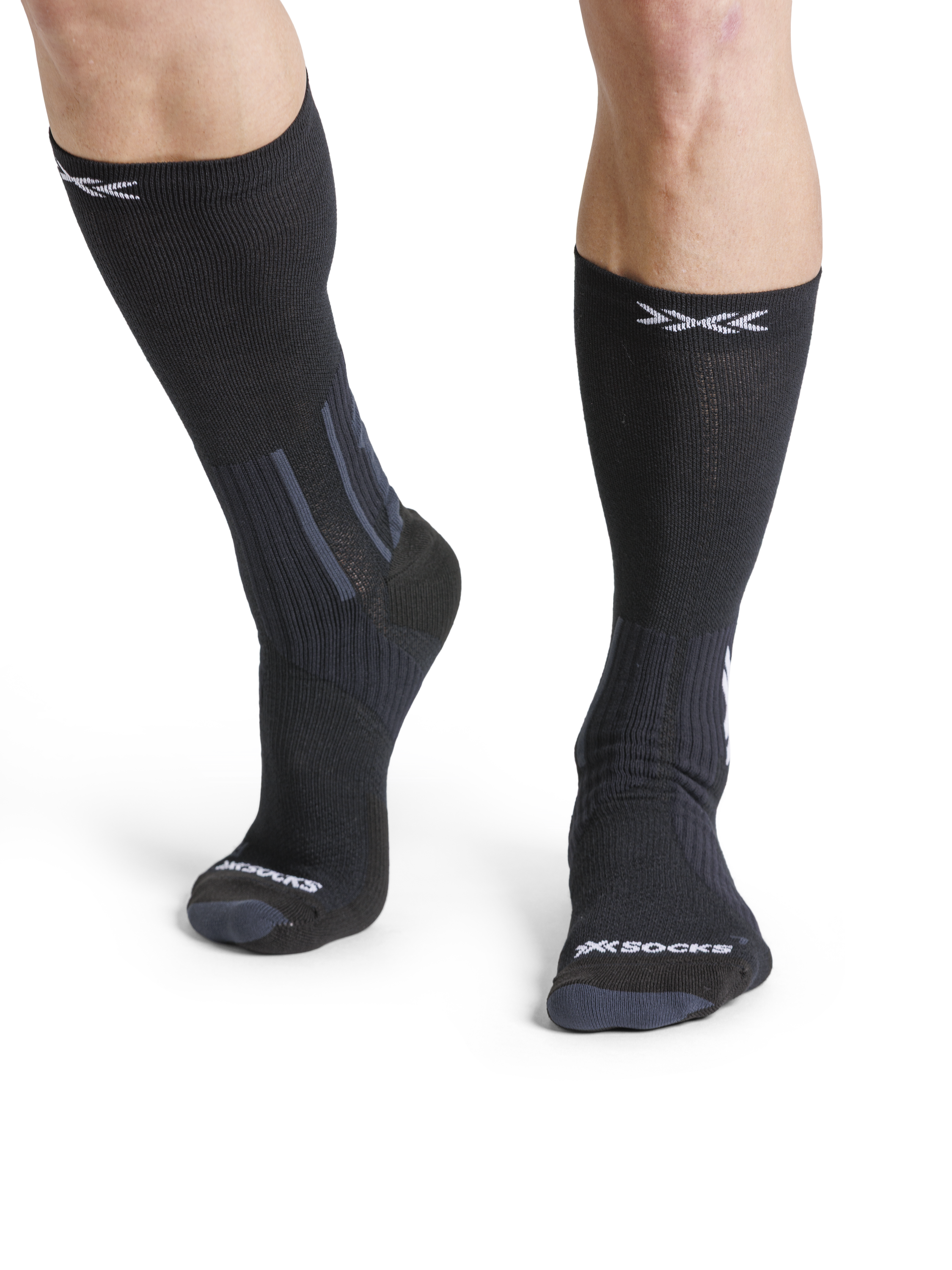 X-SOCKS RUN PERFORM WARM CREW - X Black Light Grey - Crew - 7 of 9