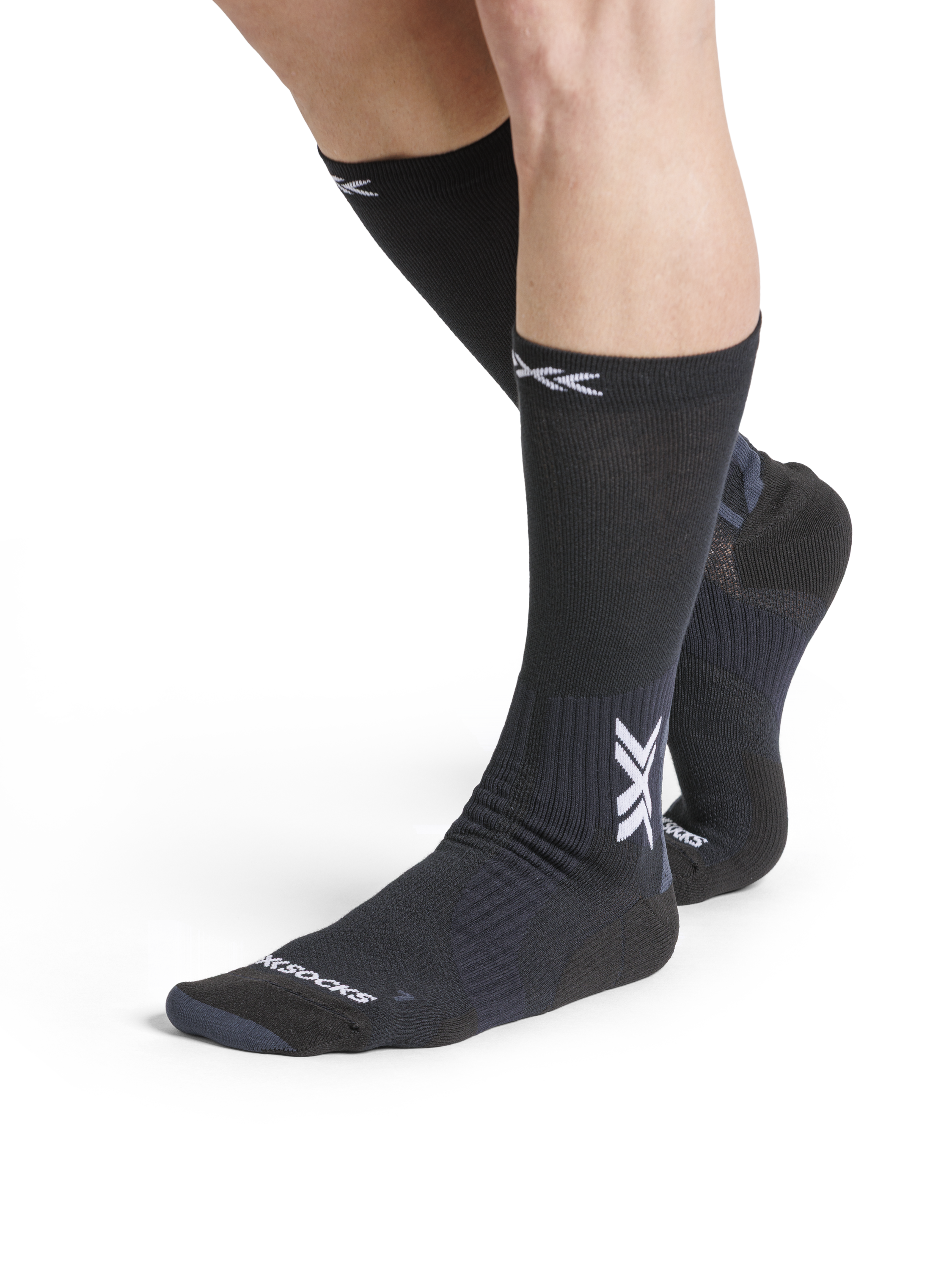X-SOCKS RUN PERFORM WARM CREW - X Black Light Grey - Crew - 8 of 9
