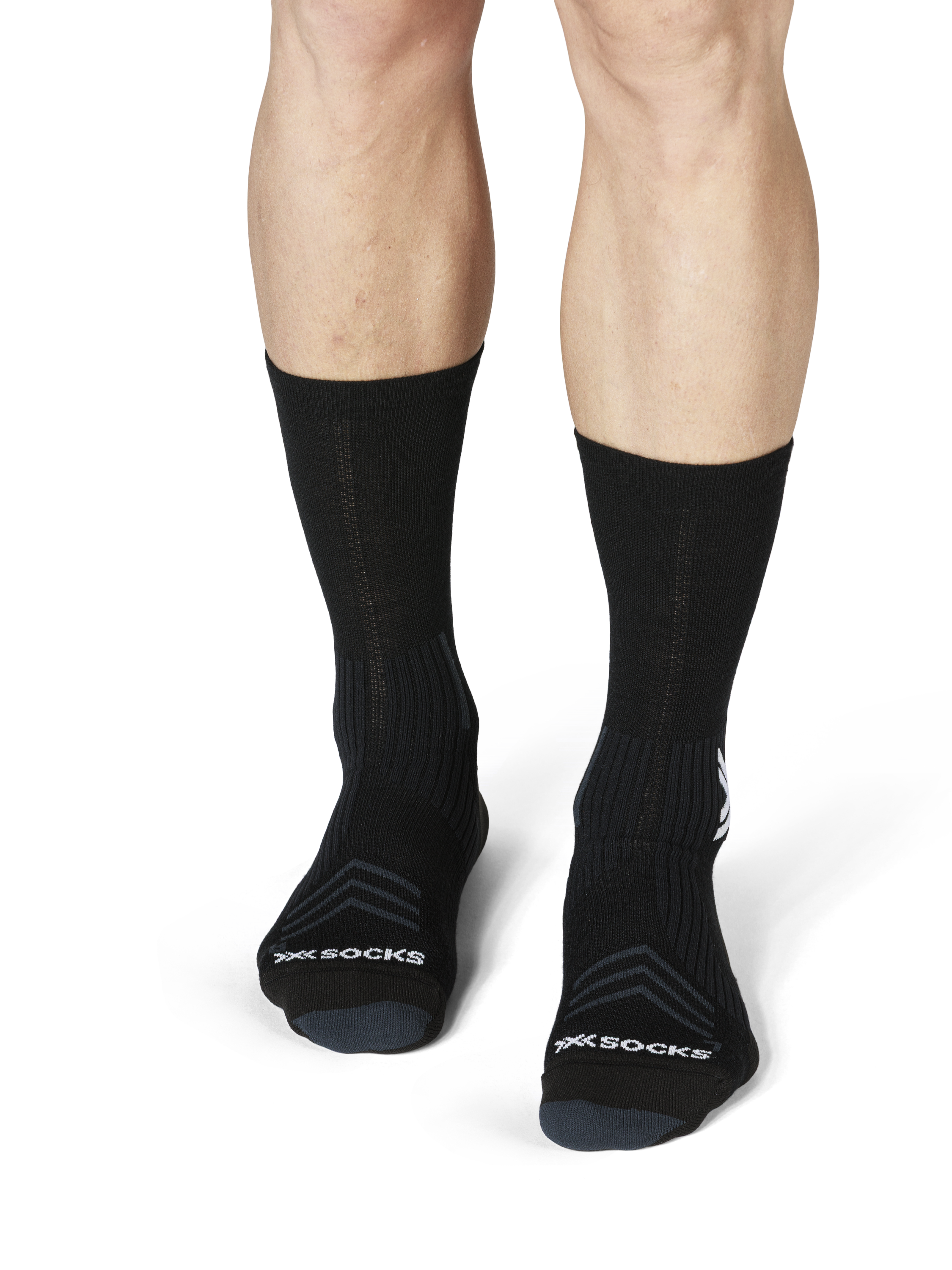 X-SOCKS RUN EXPERT SILK MERINO CREW - Seal Grey Light Sand - Crew - 8 of 8