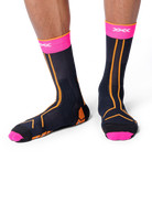 X-SOCKS TRAILRUN TERRASKIN EXPERT CREW - X Black Fluo Pink Blazing Orange - Crew - 3 of 22