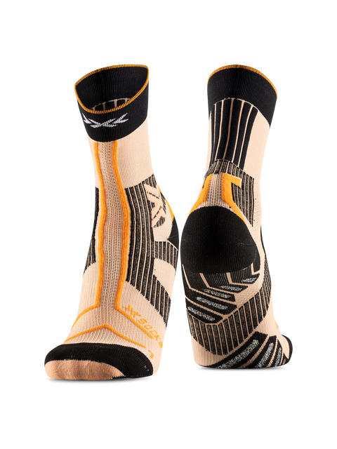 X-SOCKS TRAILRUN TERRASKIN EXPERT CREW - Fresh Peach X Black Blazing Orange - Crew - 9 of 33