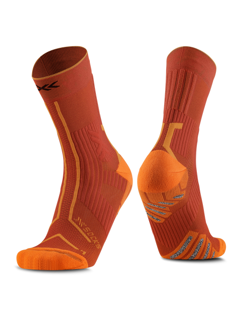 X-SOCKS TRAILRUN TERRASKIN EXPERT CREW - Burnt Red Orange - Crew - 25 of 33