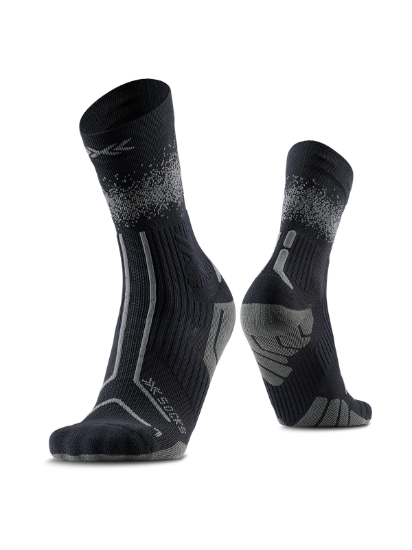 X-SOCKS TRAILRUN TERRASKIN PERFORM CREW - X Black Rhino Grey - Crew - 1 of 20