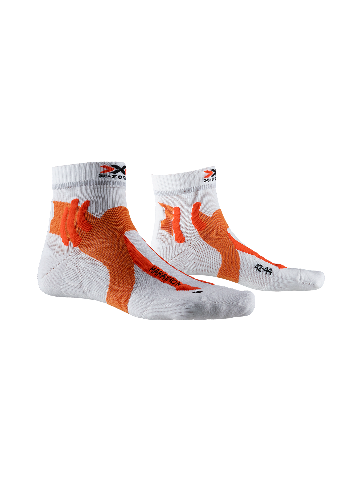 X-SOCKS MARATHON - Arctic White Sunset Orange - Ankle - 1 of 4