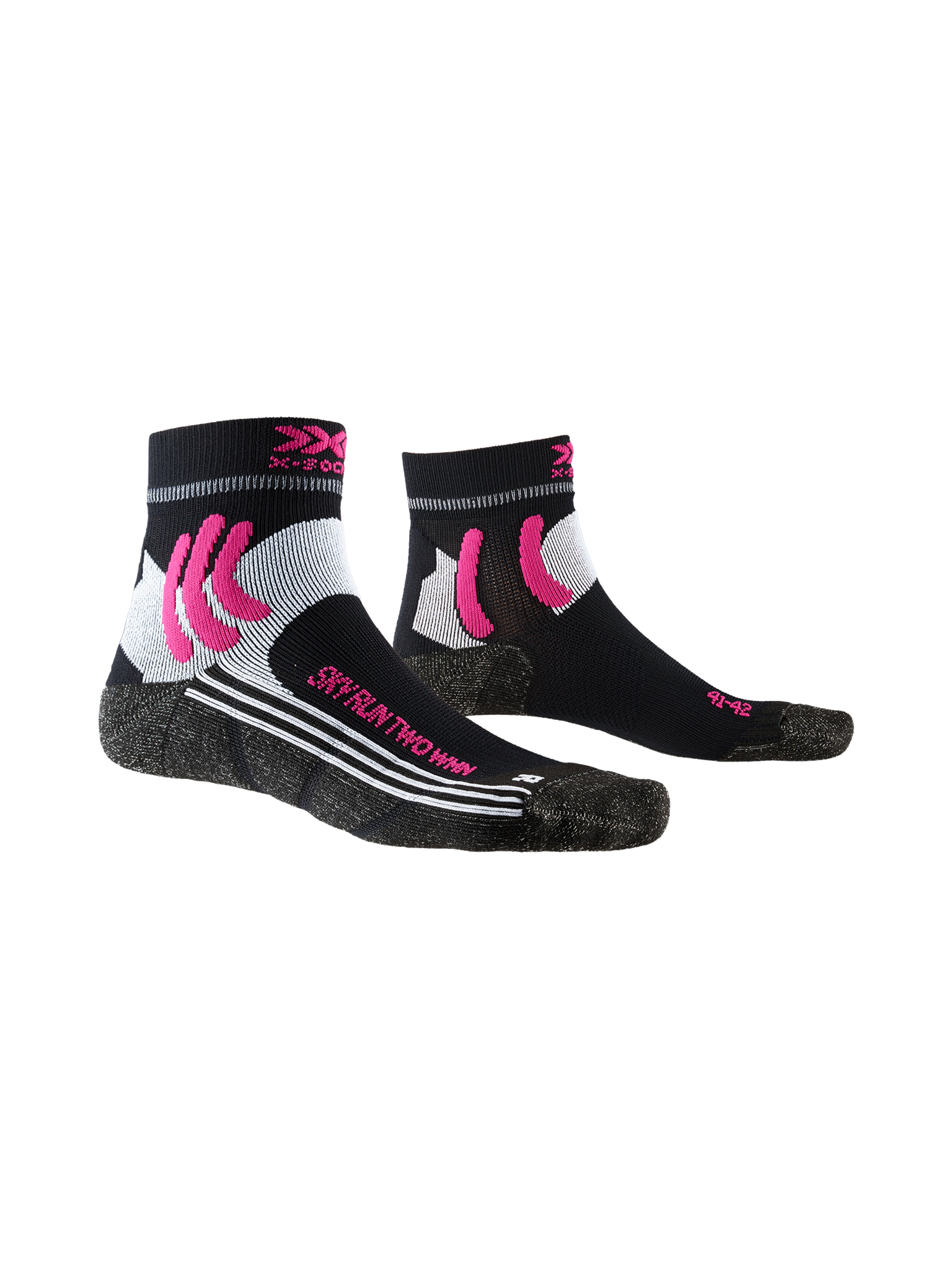 X-SOCKS SKY RUN TWO WMN - Opal Black Arctic White - Ankle - 1 of 6