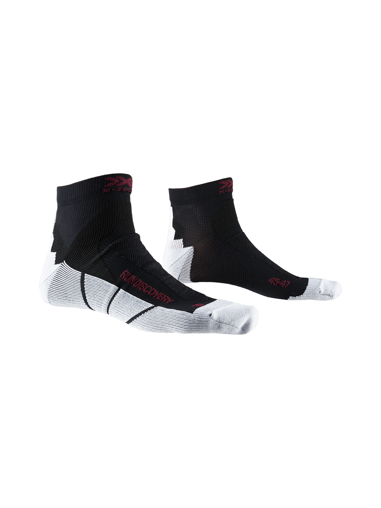X-SOCKS RUN DISCOVERY - Opal Black Arctic White - Ankle - 1 of 5