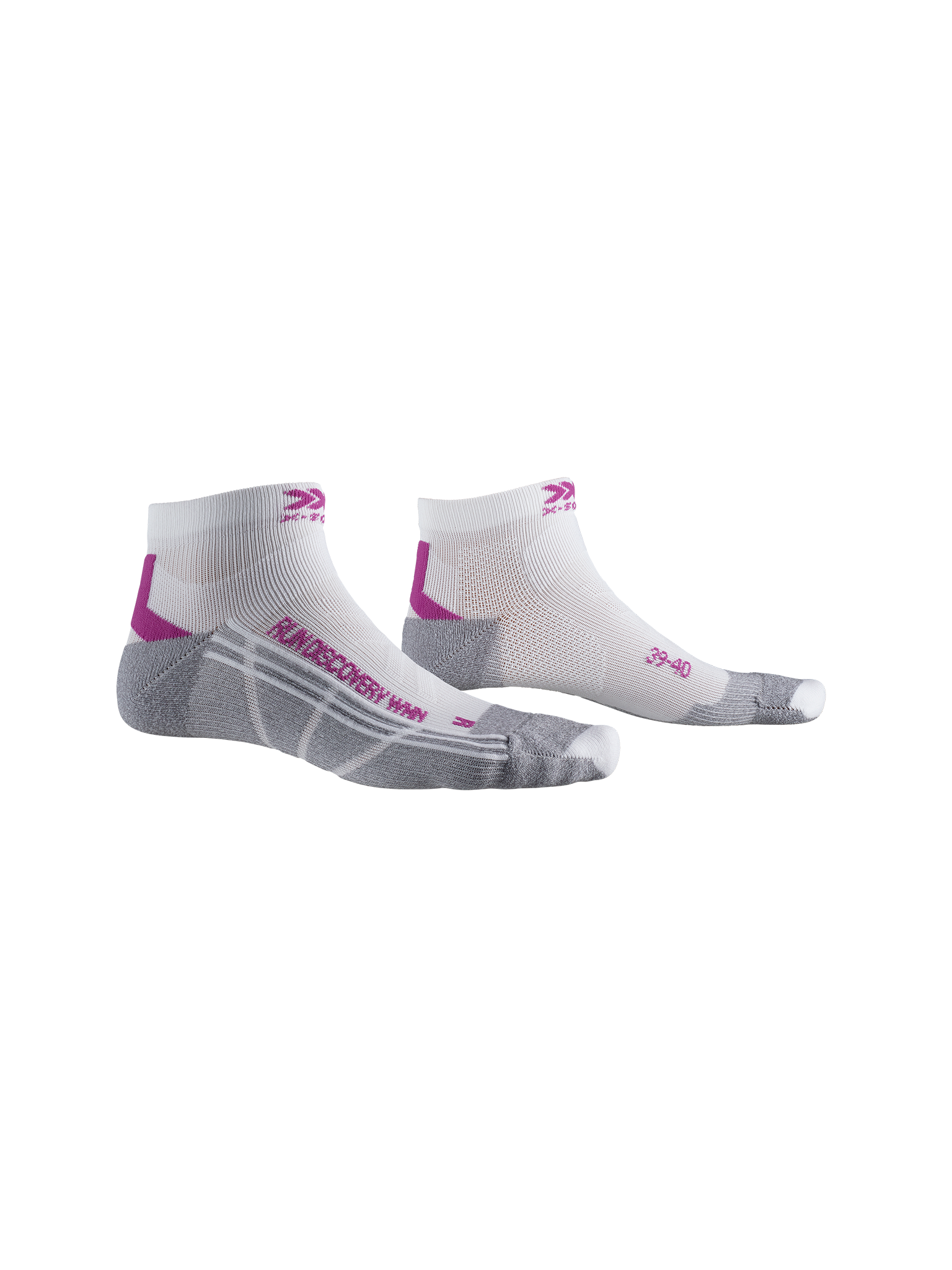 X-SOCKS RUN DISCOVERY 4.0 WMN - White Twyce Purple Grey Melange - Ankle - 2 of 4