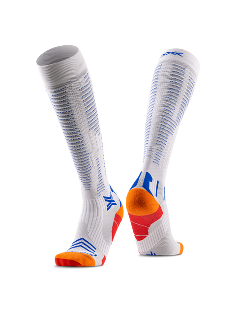 X-SOCKS RUN EXPERT EFFEKTOR OTC - White Orange Twyce Blue - Over The Calf - 1 of 8