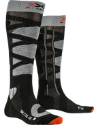 X-SOCKS SKI CONTROL 4.0 - Anthracite Melange X-orange - Over The Calf - 4 of 8