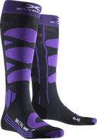 X-SOCKS SKI CONTROL 4.0 WMN - Charcoal Melange Purple - Over The Calf - 5 of 7