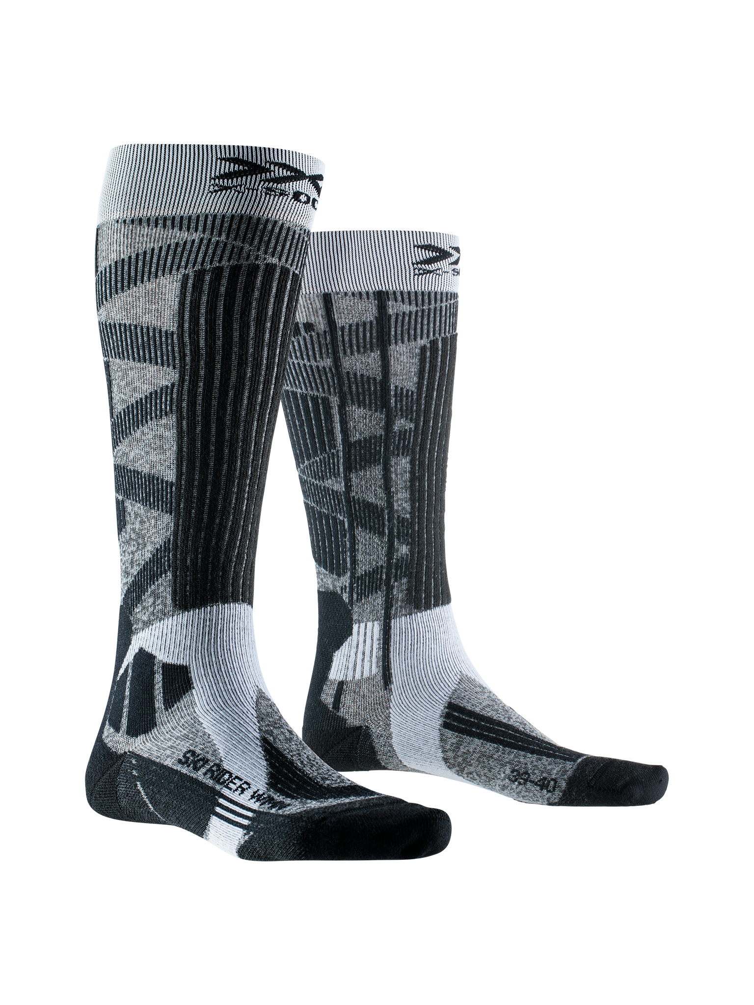 X-SOCKS SKI RIDER 4.0 WMN - Grey Melange Opal Black - Over The Calf - 1 of 7
