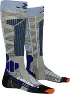 X-SOCKS SKI RIDER 4.0 WMN - Stone Grey Melange Mineral Blue - Over The Calf - 4 of 7