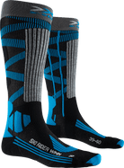 X-SOCKS SKI RIDER 4.0 WMN - Stone Grey Melange Mineral Blue - Over The Calf - 5 of 7