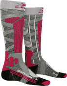 X-SOCKS SKI RIDER 4.0 WMN - Stone Grey Melange Mineral Blue - Over The Calf - 6 of 7