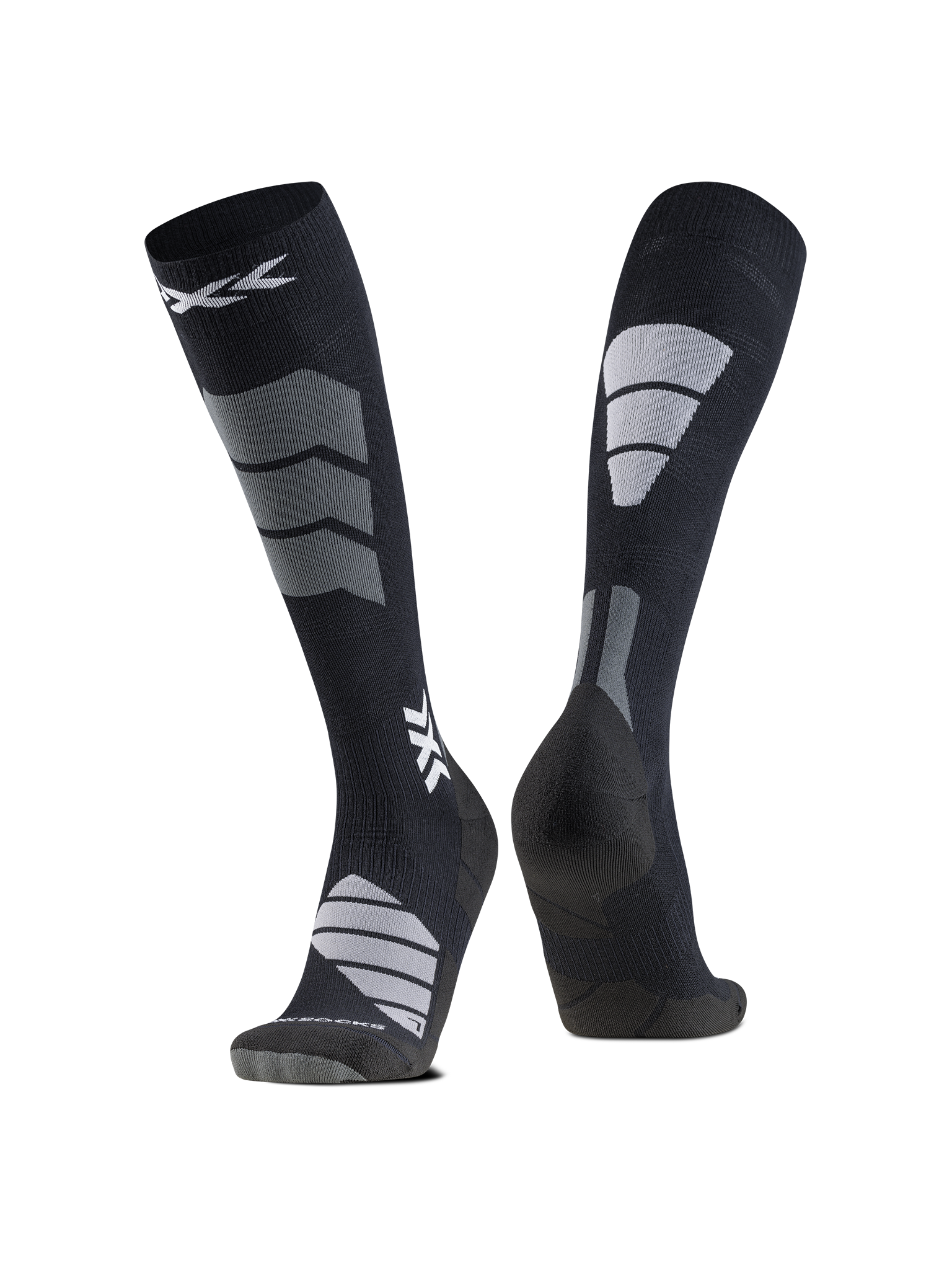 X-SOCKS SKI EXPERT SILK MERINO OTC - X Black Light Grey - Over The Calf - 1 of 8