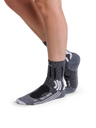 X-SOCKS TREK X LINEN WMN - Dolomite Grey Melange Opal Black - Crew - 3 of 6