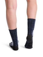 X-SOCKS TREK X MERINO WMN - Midnight Blue Arctic White - Crew - 4 of 6