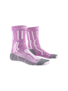 X-SOCKS TREK X MERINO WMN - Magnolia Purple Melange Dolomite Grey - Crew - 5 of 6